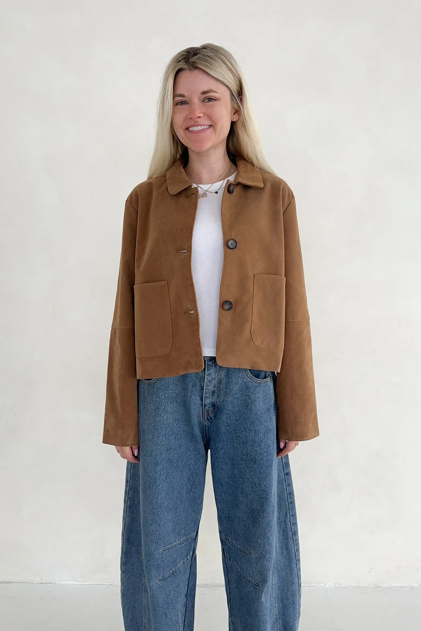 Rory Vegan Suede Jacket - Image 7