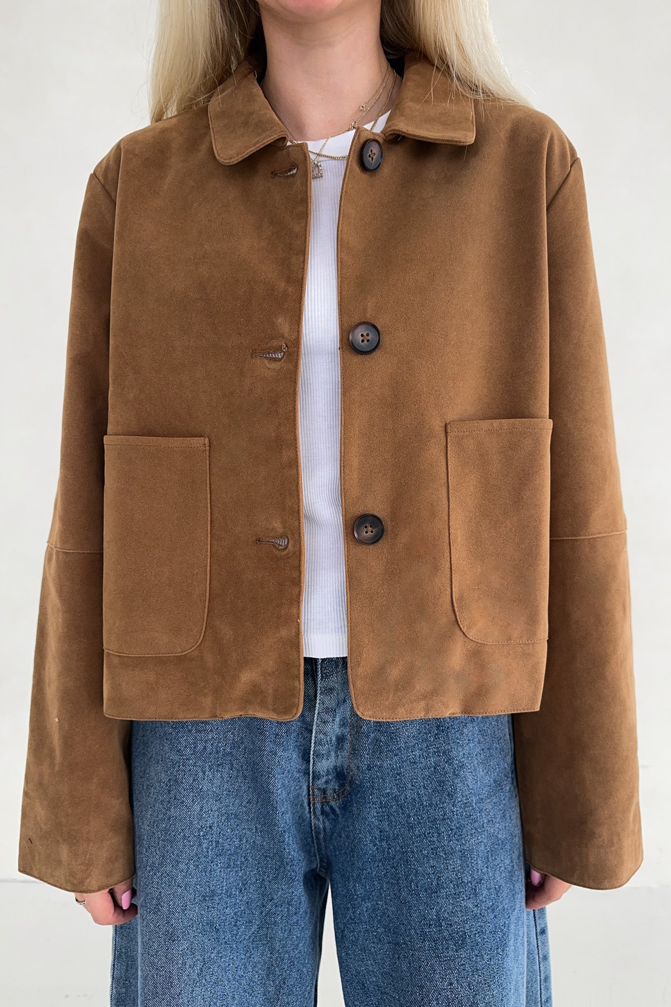 Rory Vegan Suede Jacket - Image 8