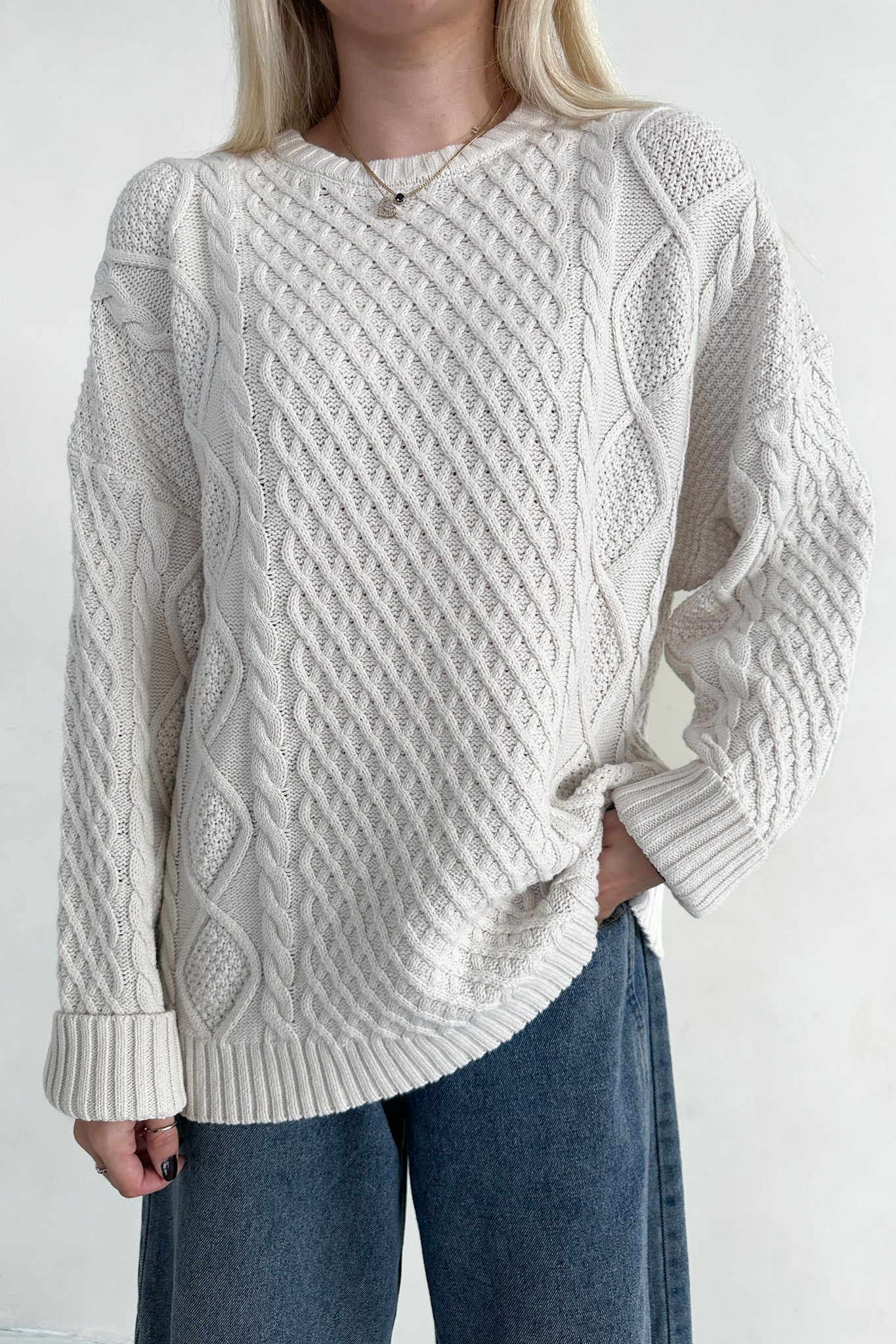 Rowan Cable Knit Sweater - Image 4