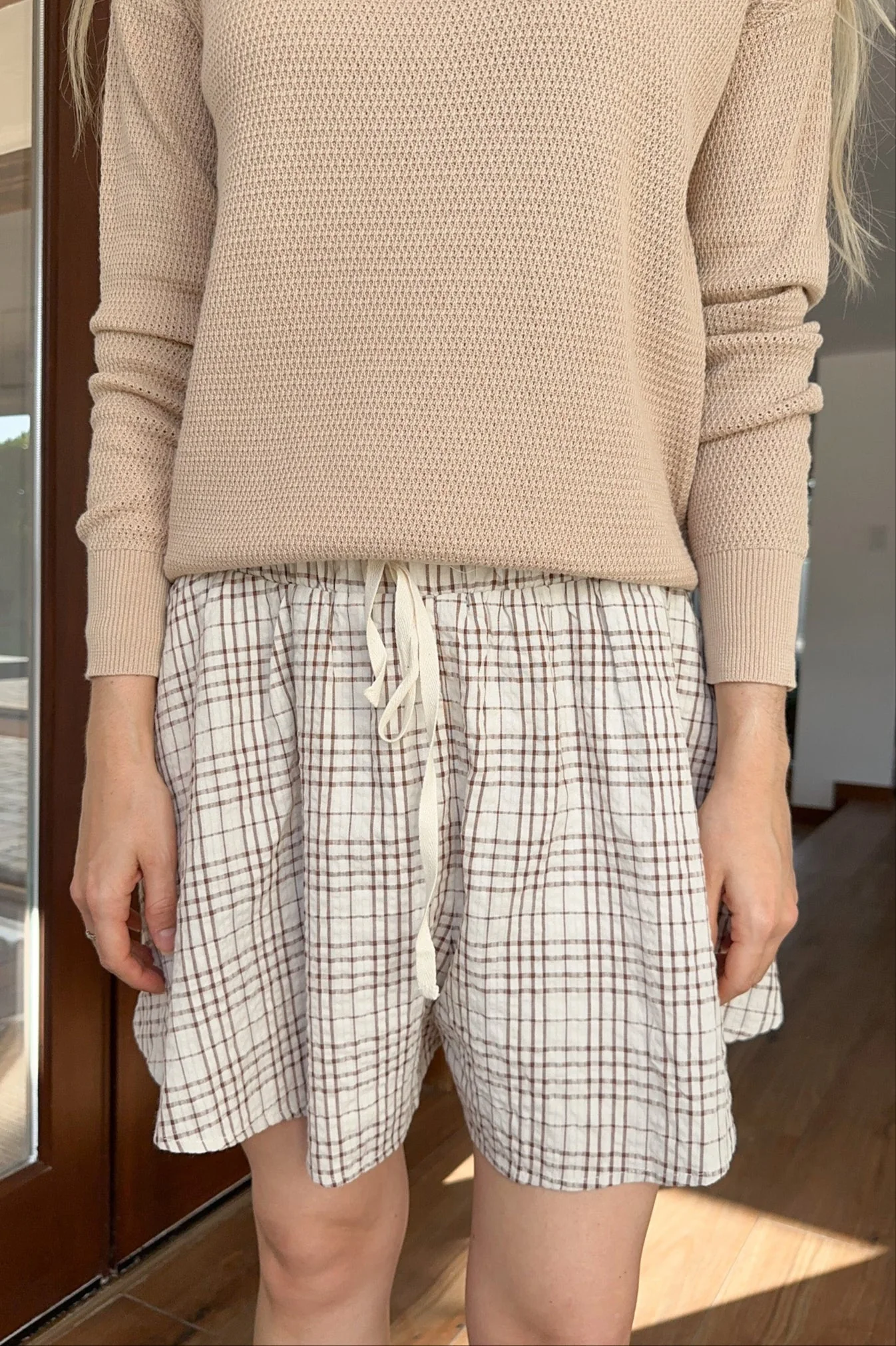 Ruby Flowy Plaid Shorts - Image 8