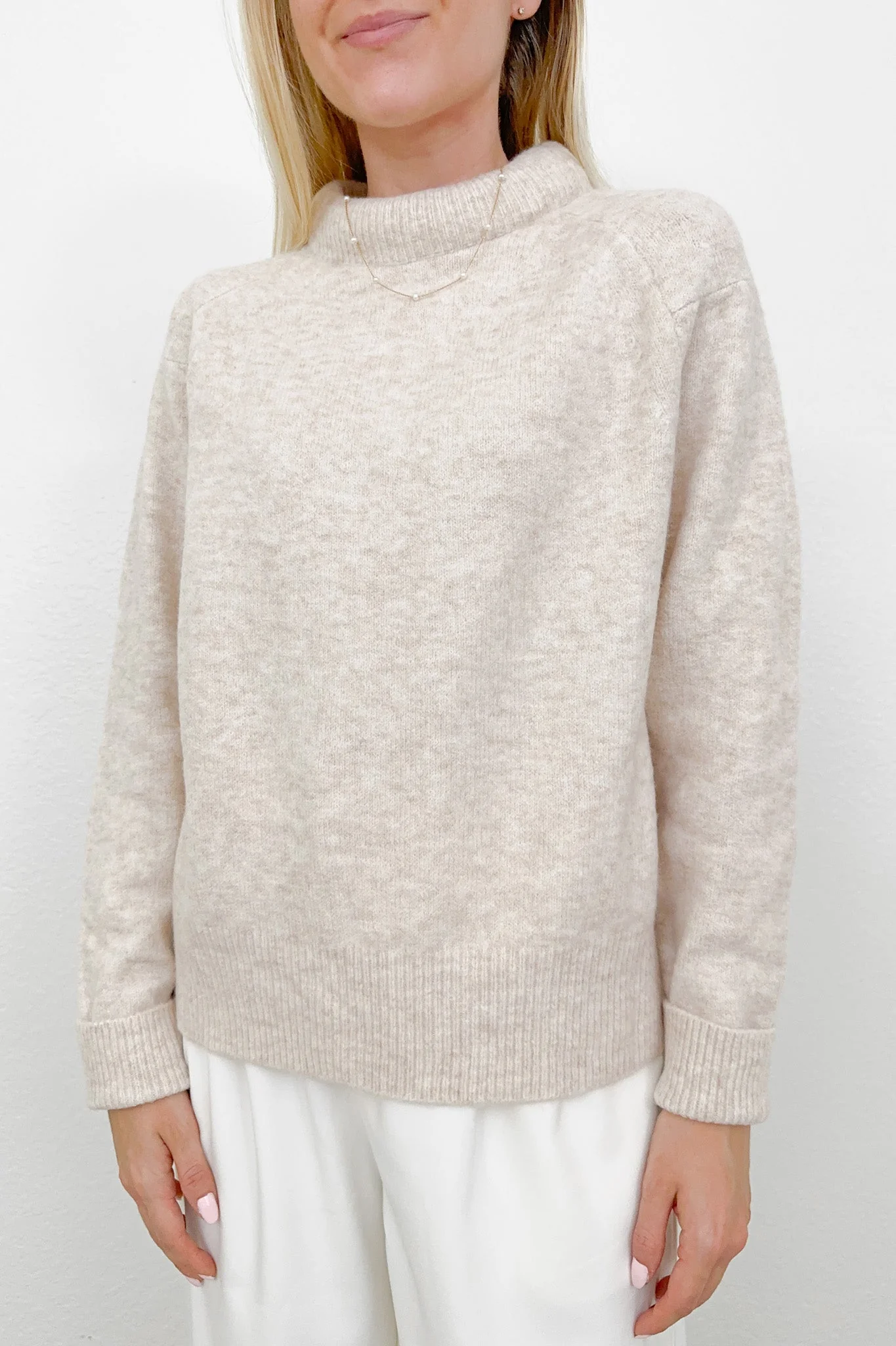 Scarlett Padded Neckline Sweater