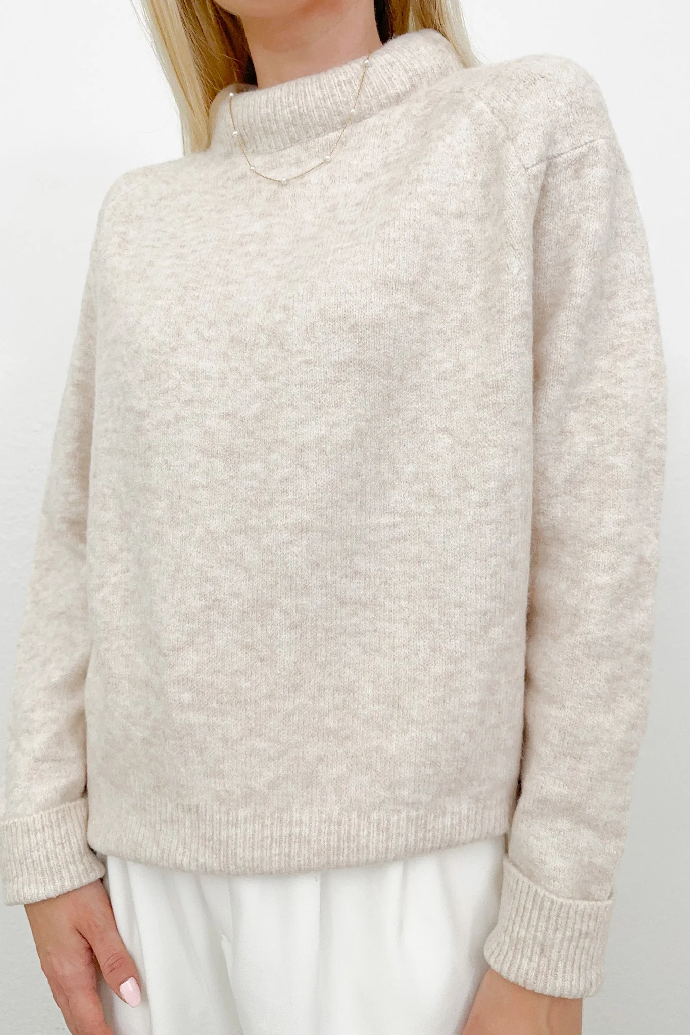Scarlett Padded Neckline Sweater - Image 4