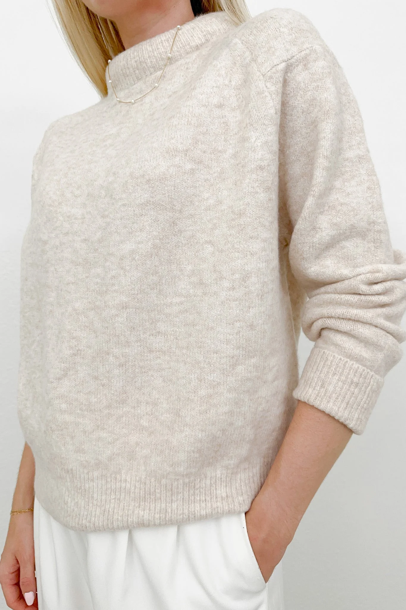 Scarlett Padded Neckline Sweater - Image 5
