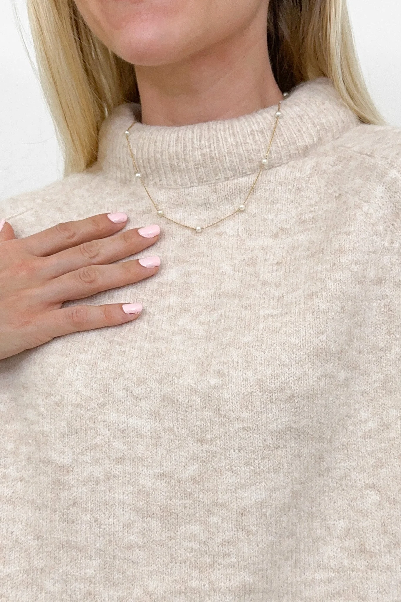 Scarlett Padded Neckline Sweater - Image 7