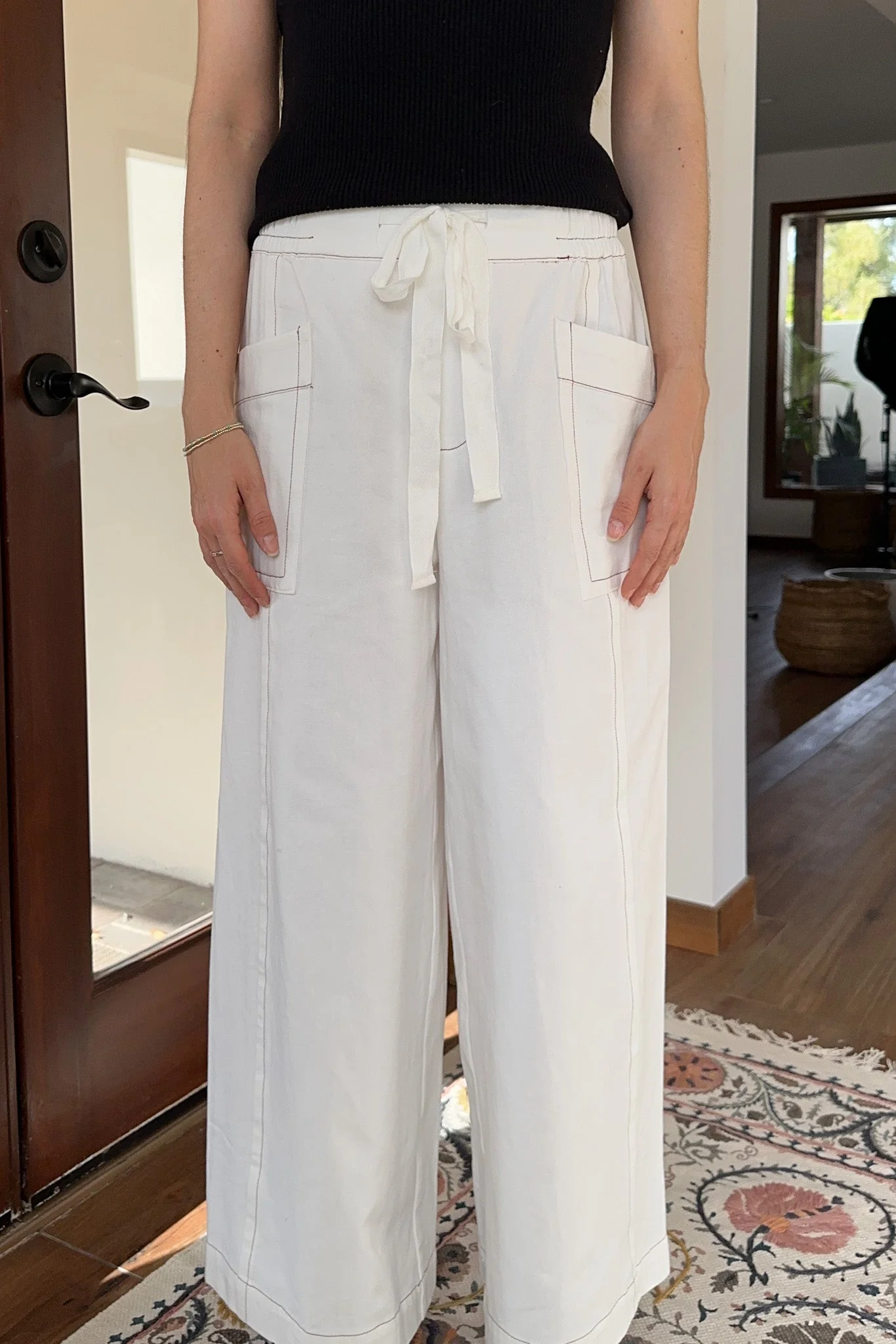 Shore Thing Drawstring Cotton Pants - Image 6