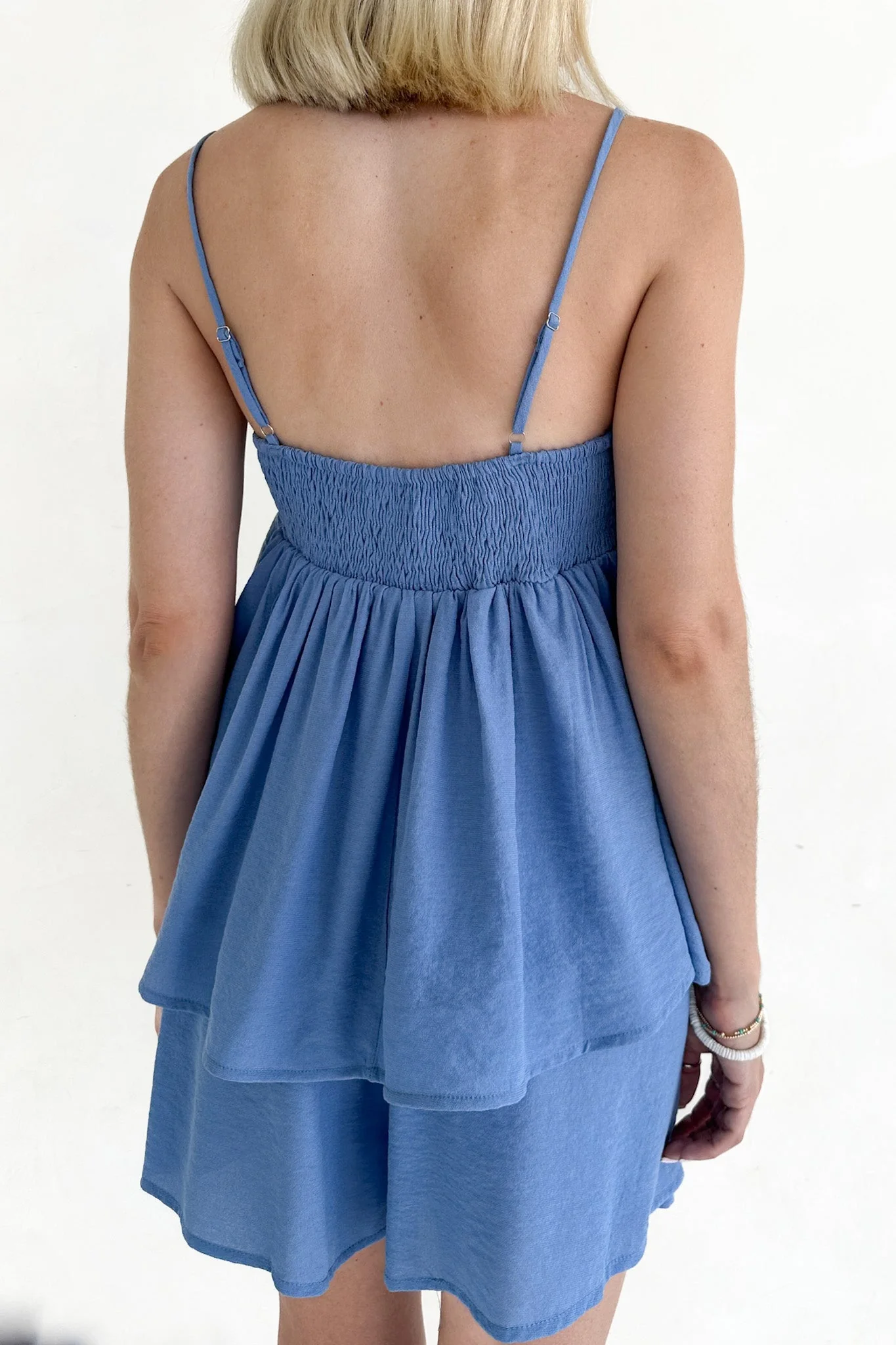 Somerset Dusty Blue Peplum Woven Top - Image 10