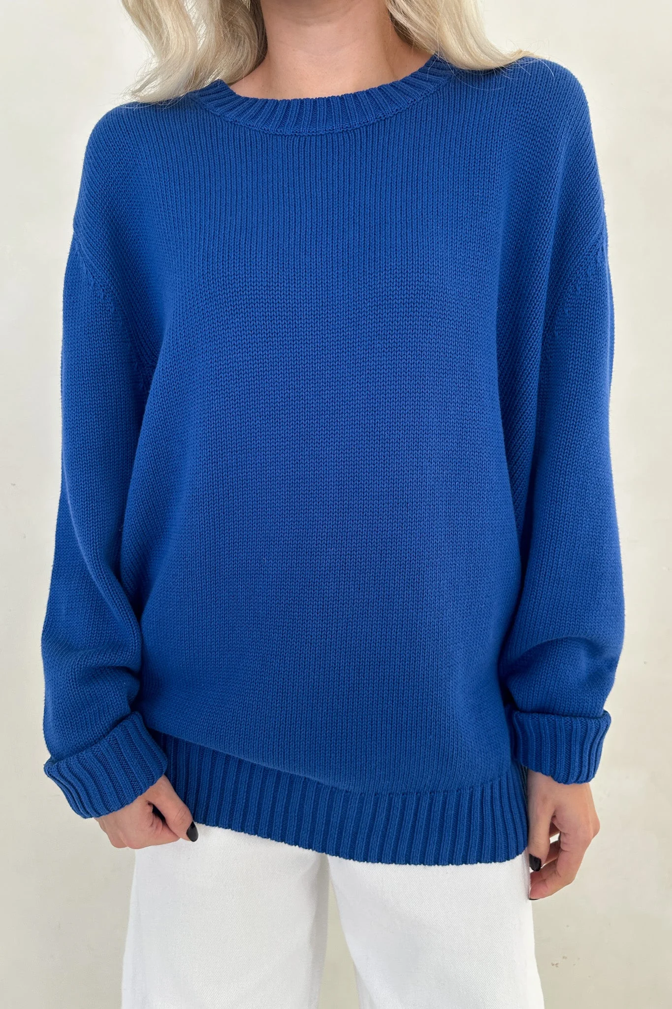 Something Blue Crew Neck Sweater