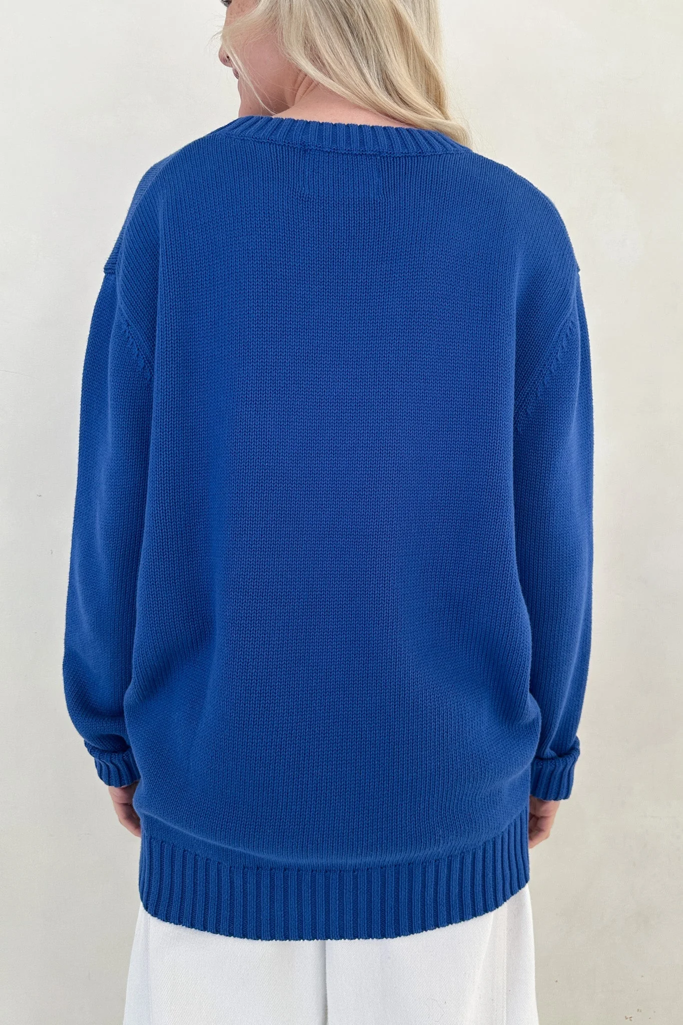 Something Blue Crew Neck Sweater - Image 3
