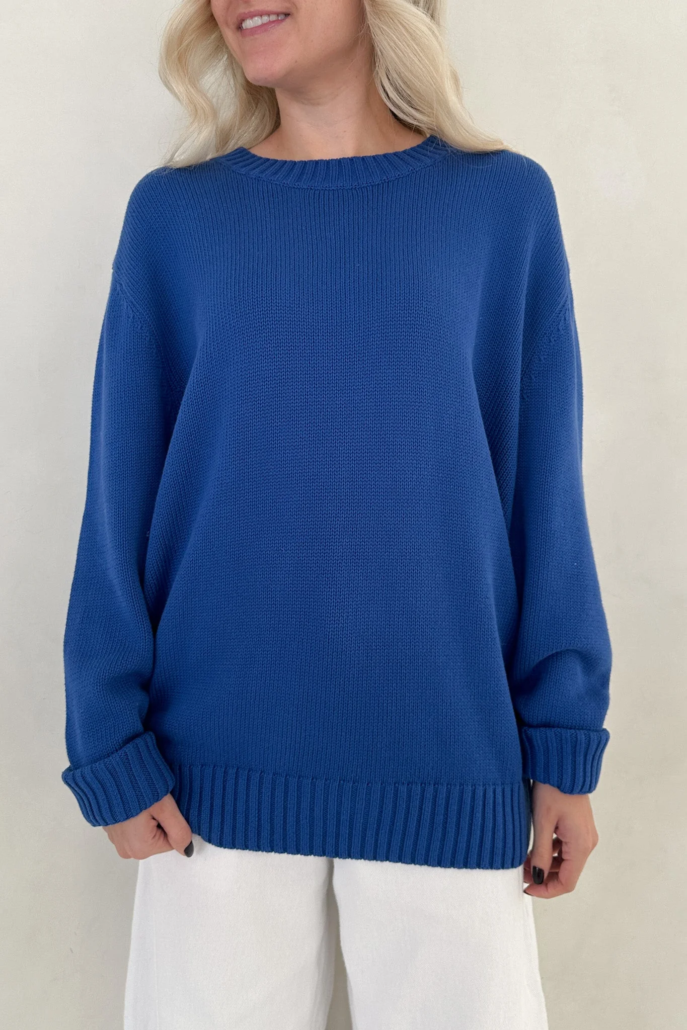 Something Blue Crew Neck Sweater - Image 4