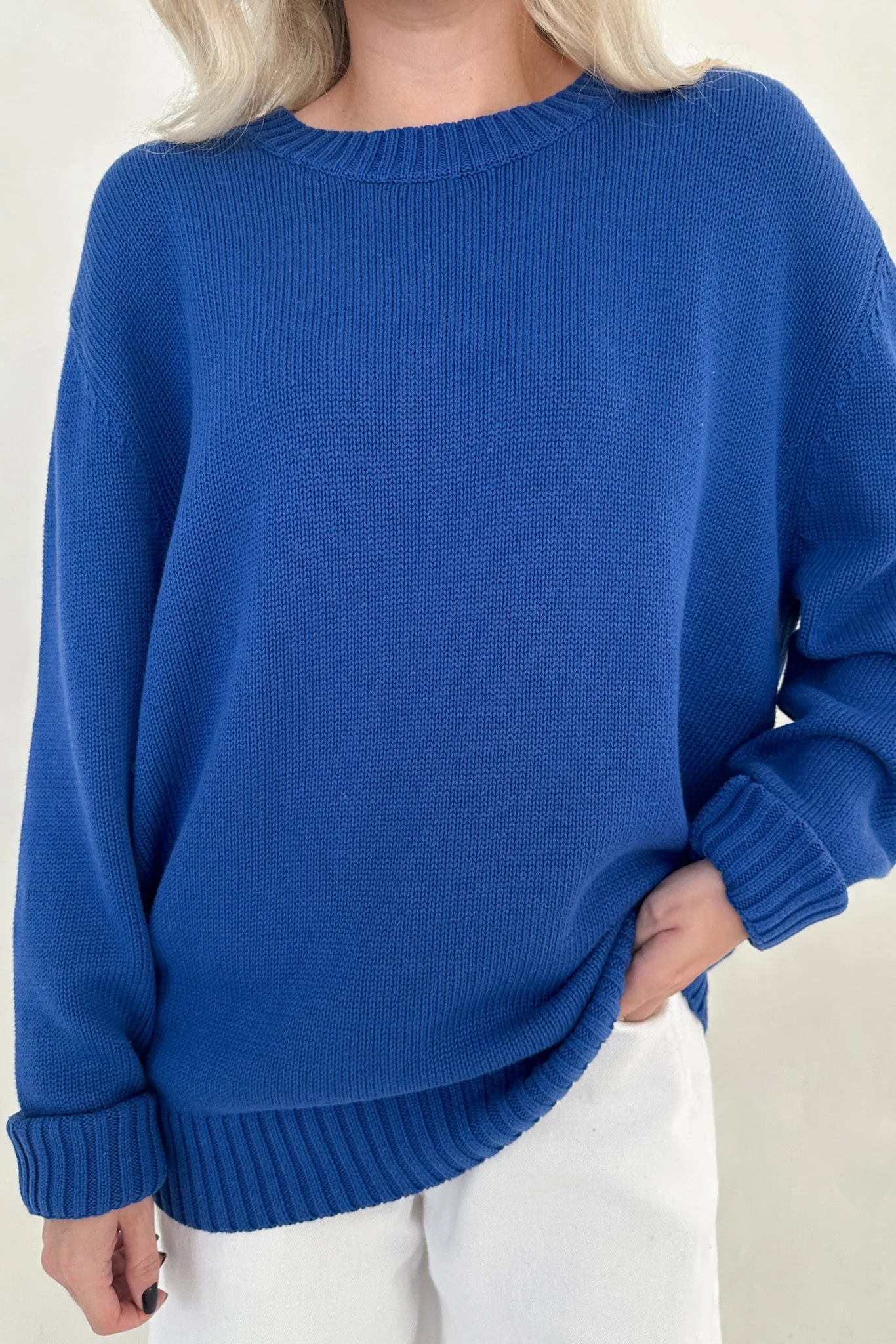 Something Blue Crew Neck Sweater - Image 6