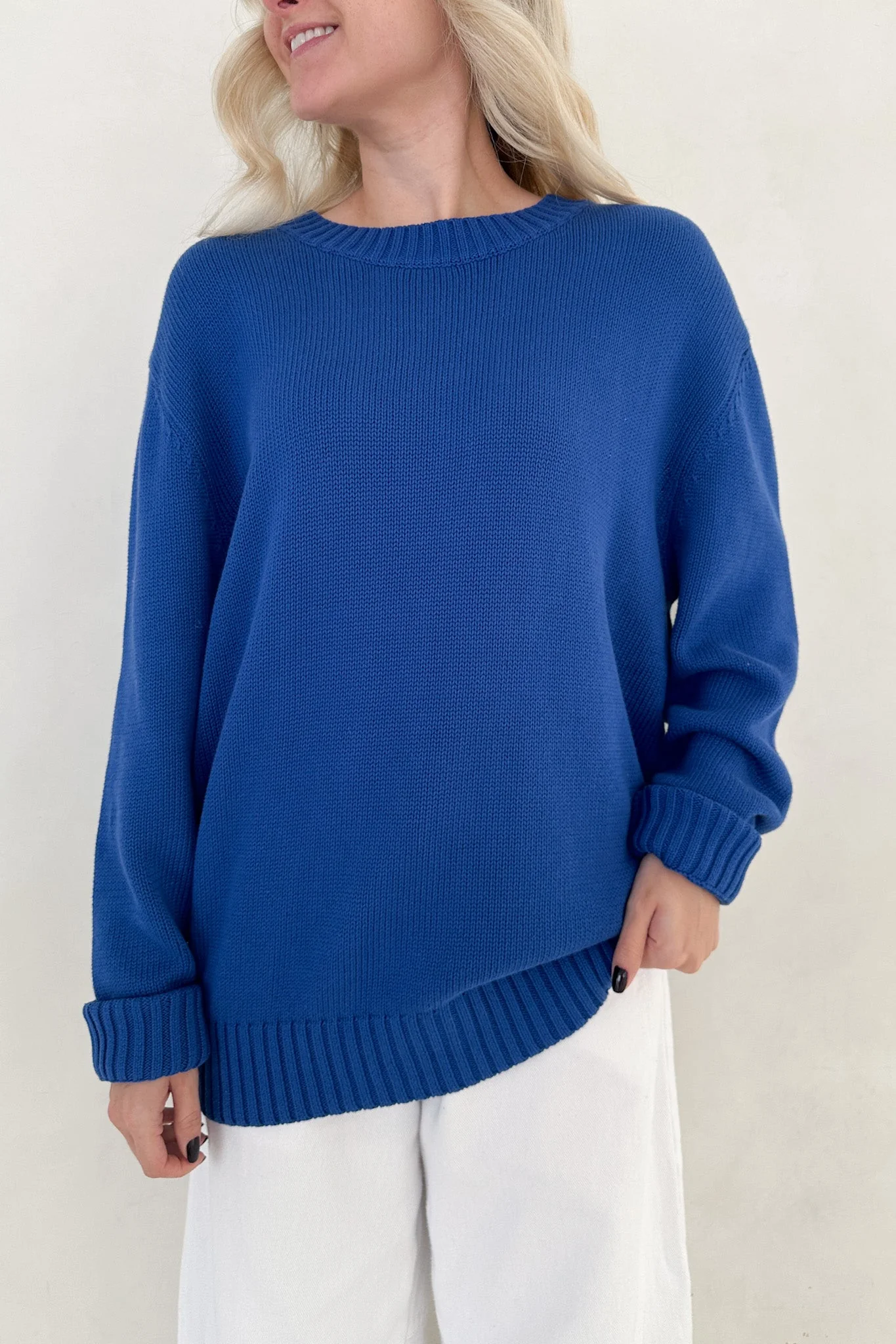 Something Blue Crew Neck Sweater - Image 7