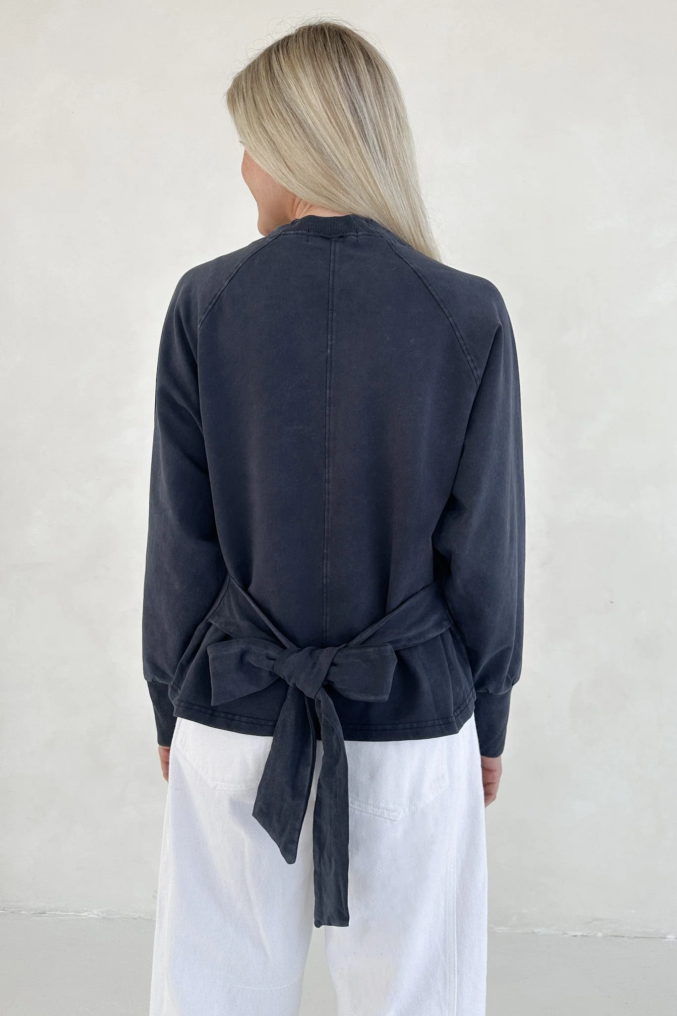 Stella Mineral Wash Tie Back Long Sleeve Pullover - Image 2