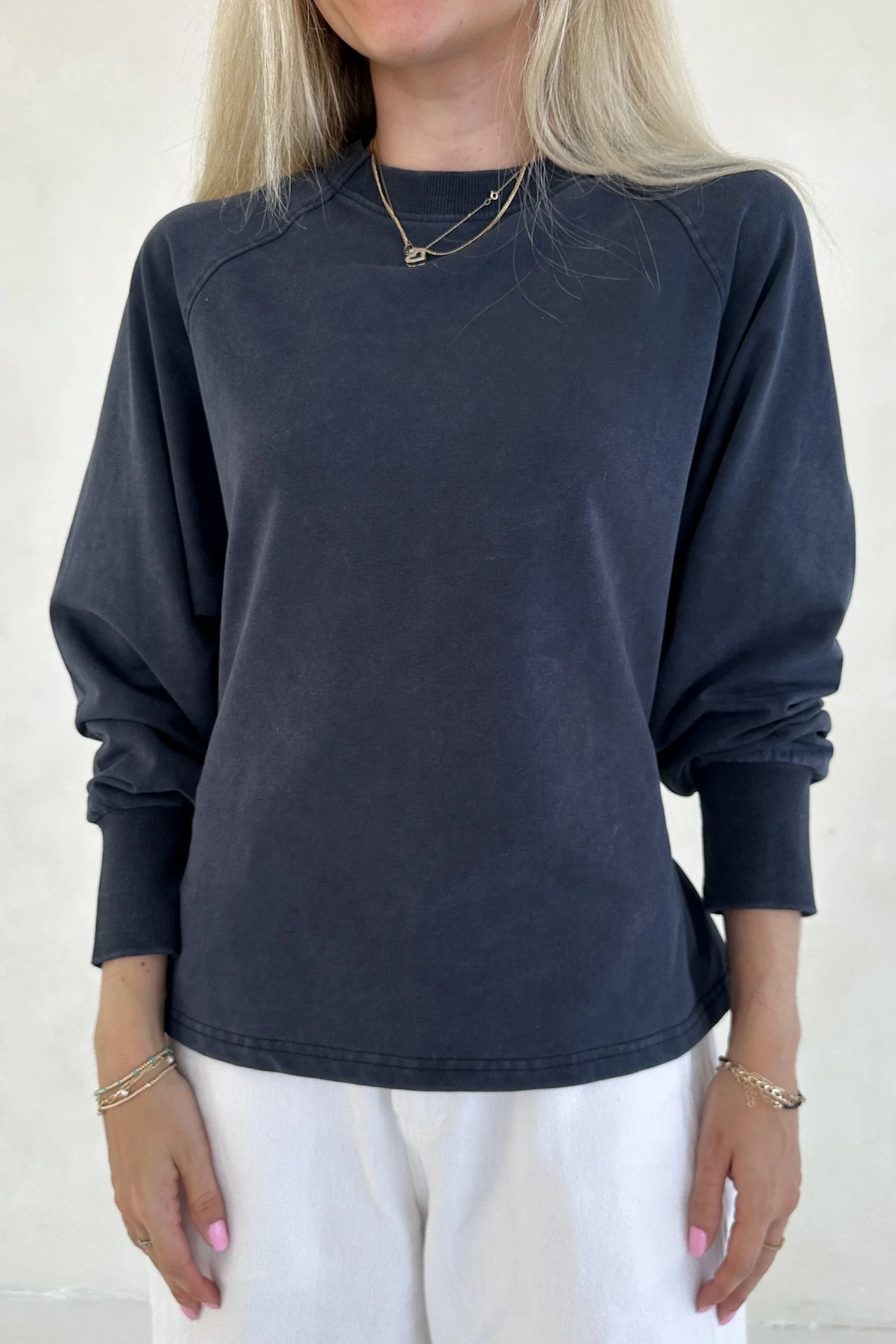 Stella Mineral Wash Tie Back Long Sleeve Pullover - Image 6