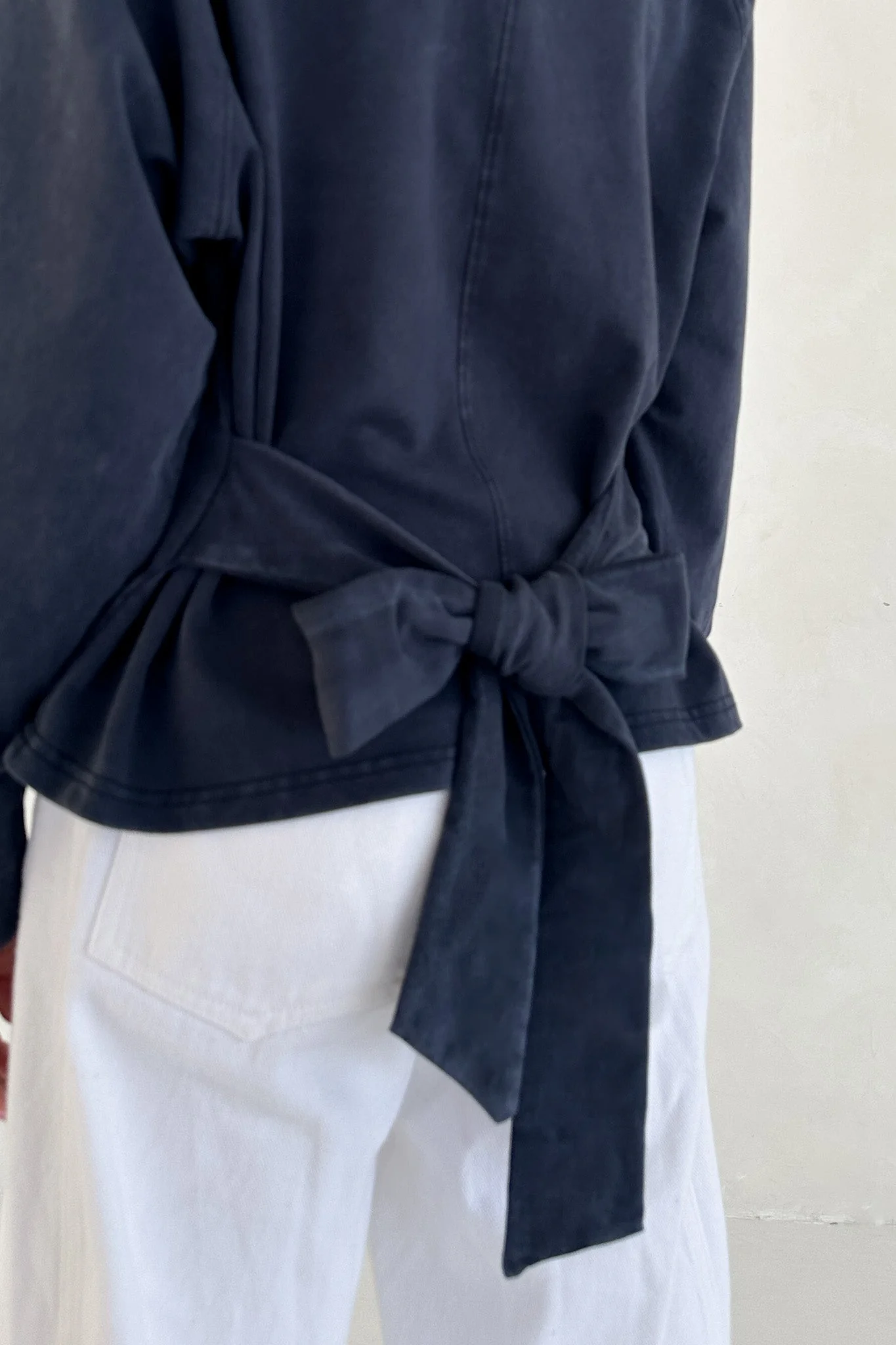 Stella Mineral Wash Tie Back Long Sleeve Pullover - Image 8