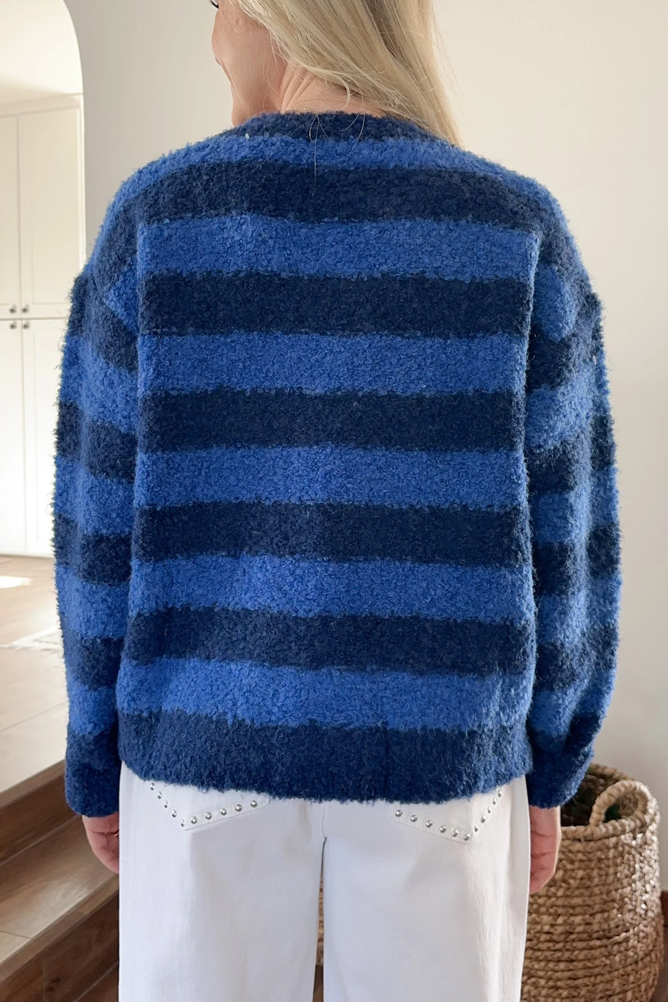 Stevie Brushed Striped Button Up Cardigan - Image 5