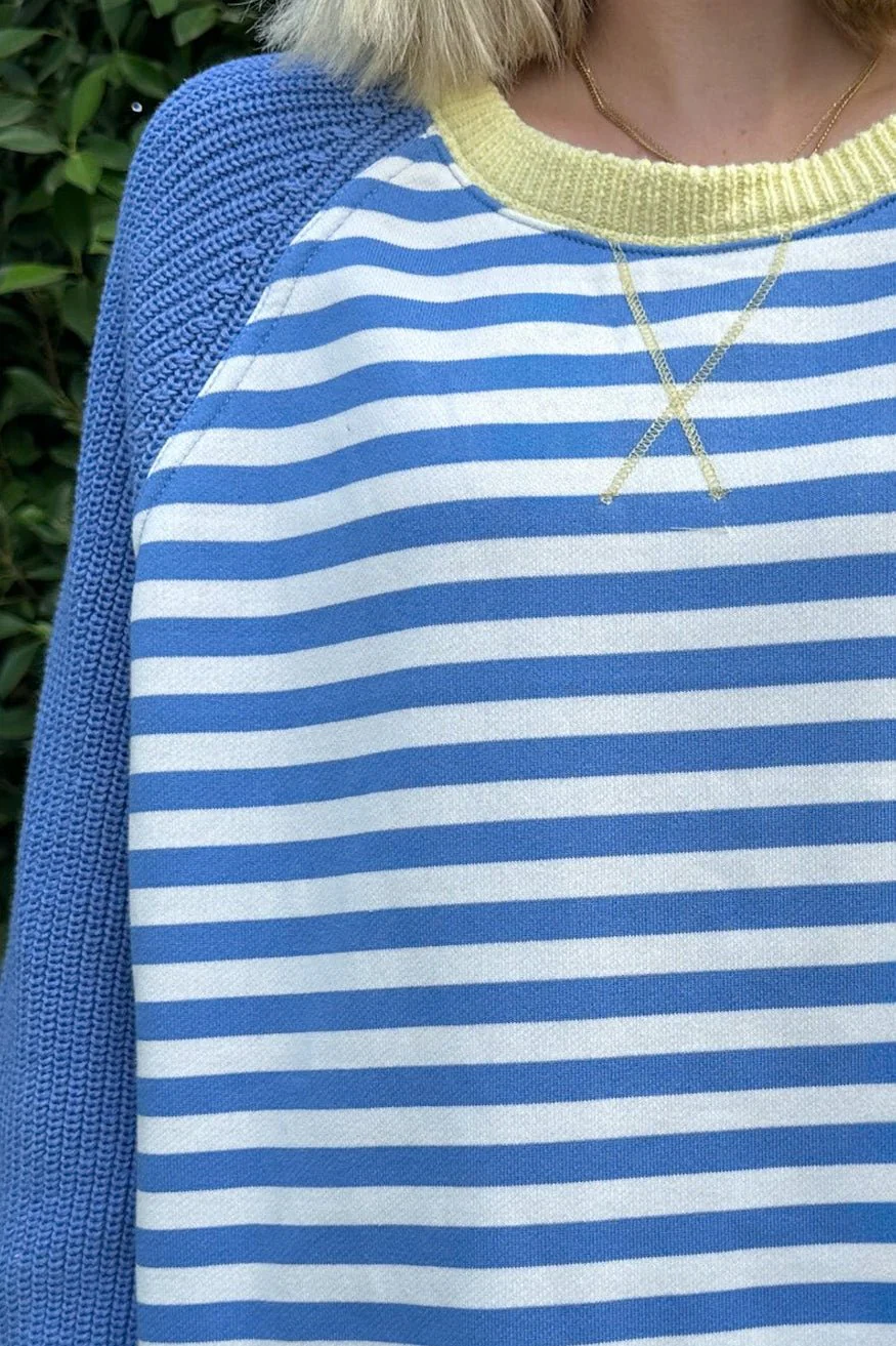 Palmer Stripe Pullover With Raglan Knit Sleeves - Image 7