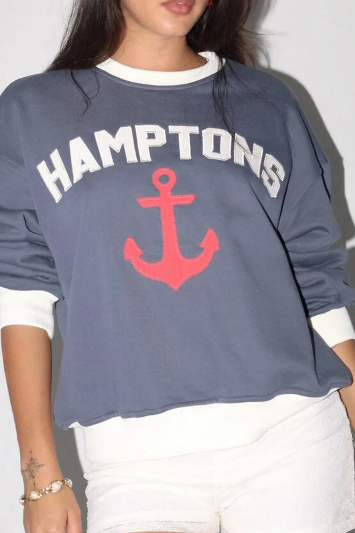 Summer in the Hamptons Anchor Pullover Sweatshirt - Image 2
