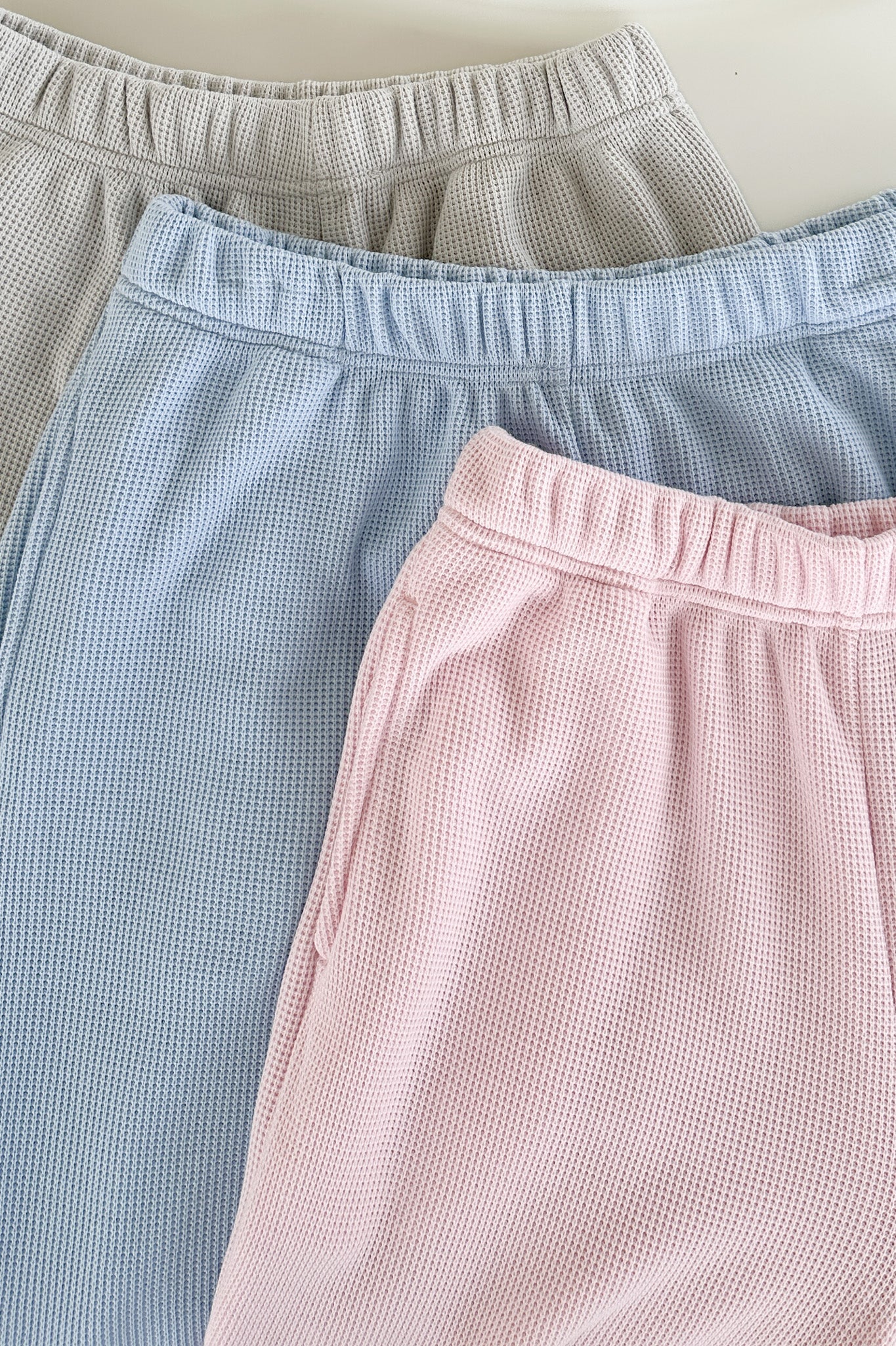 Sundays Waffle Knit Straight Leg Pants in Dove Grey - Image 3