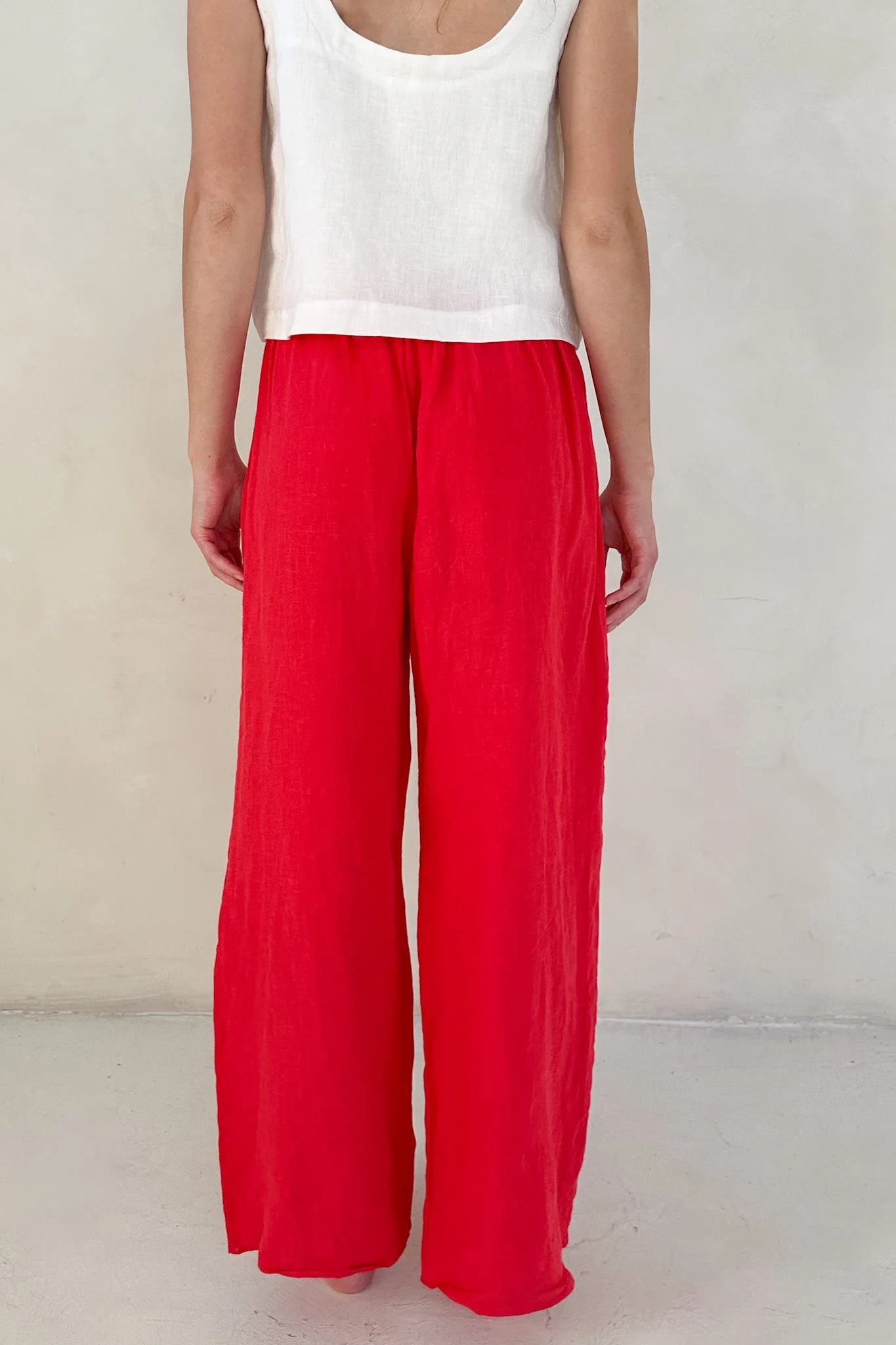 Sunkissed Linen Pants in Americana Red - Image 6