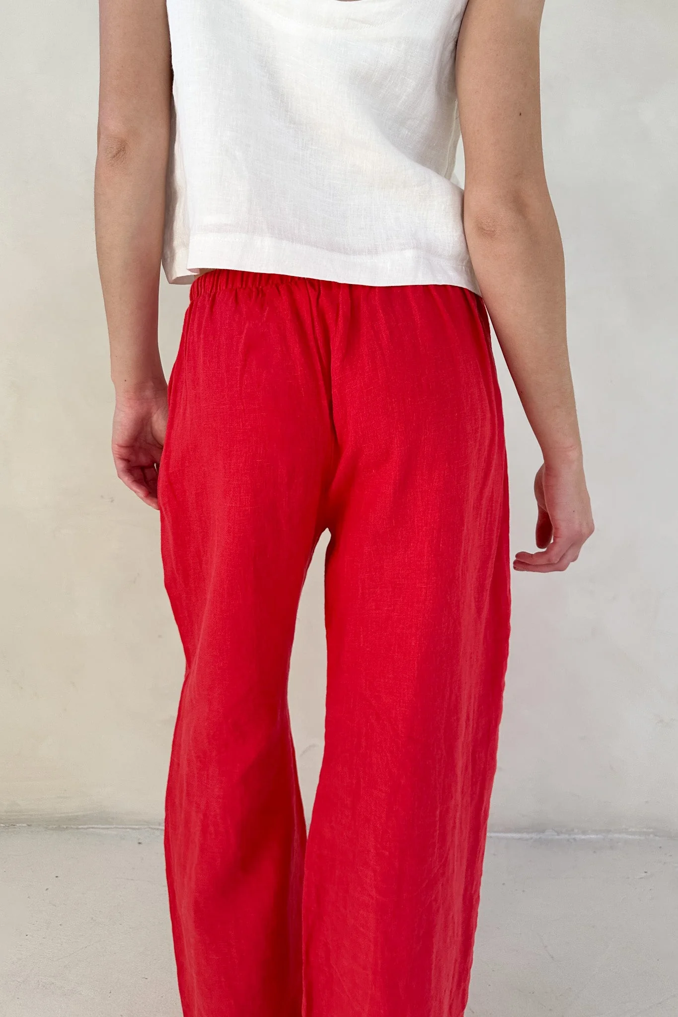Sunkissed Linen Pants in Americana Red - Image 7