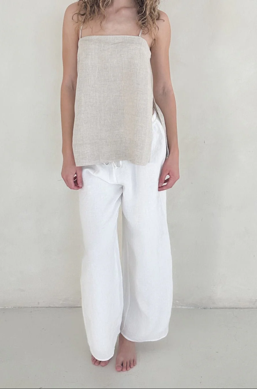 Sunkissed Linen Pants in Coconut