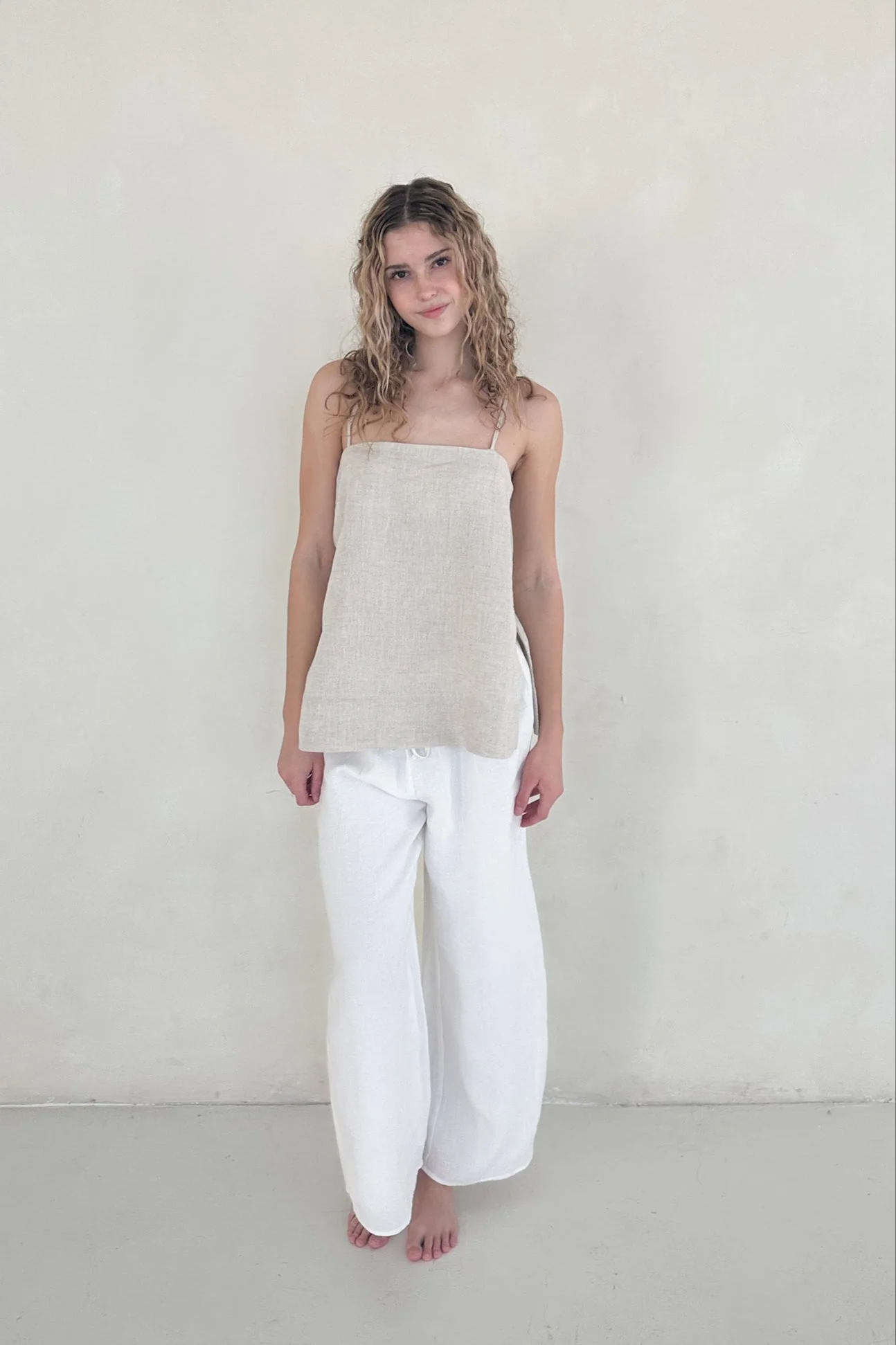 Sunkissed Linen Pants in Coconut - Image 6