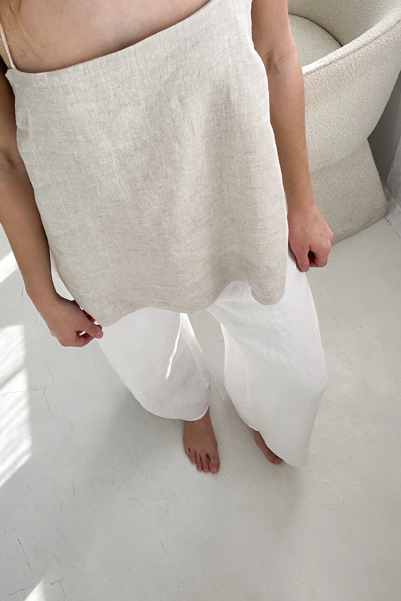 Sunkissed Linen Pants in Coconut - Image 7