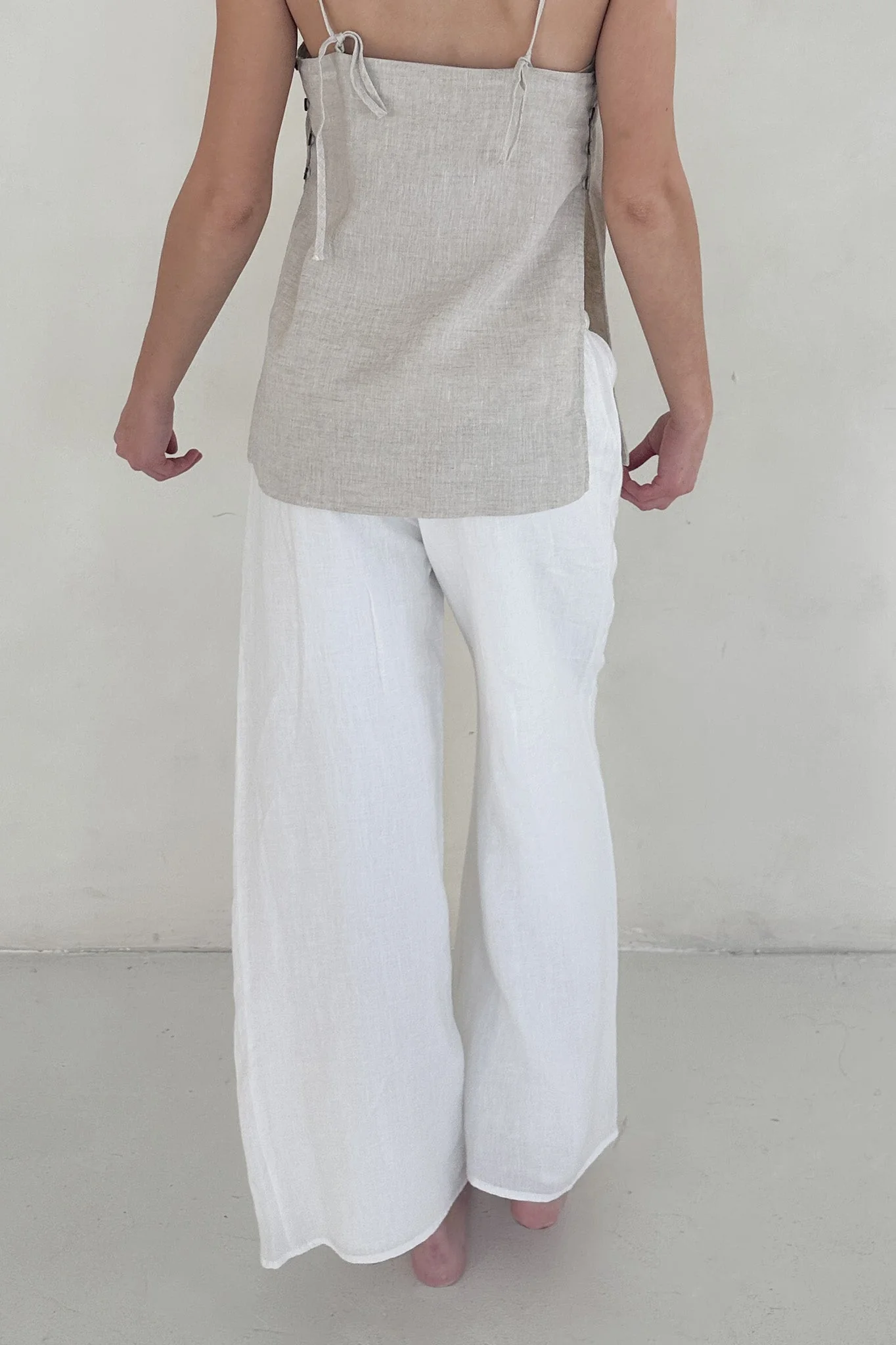Sunkissed Linen Pants in Coconut - Image 8