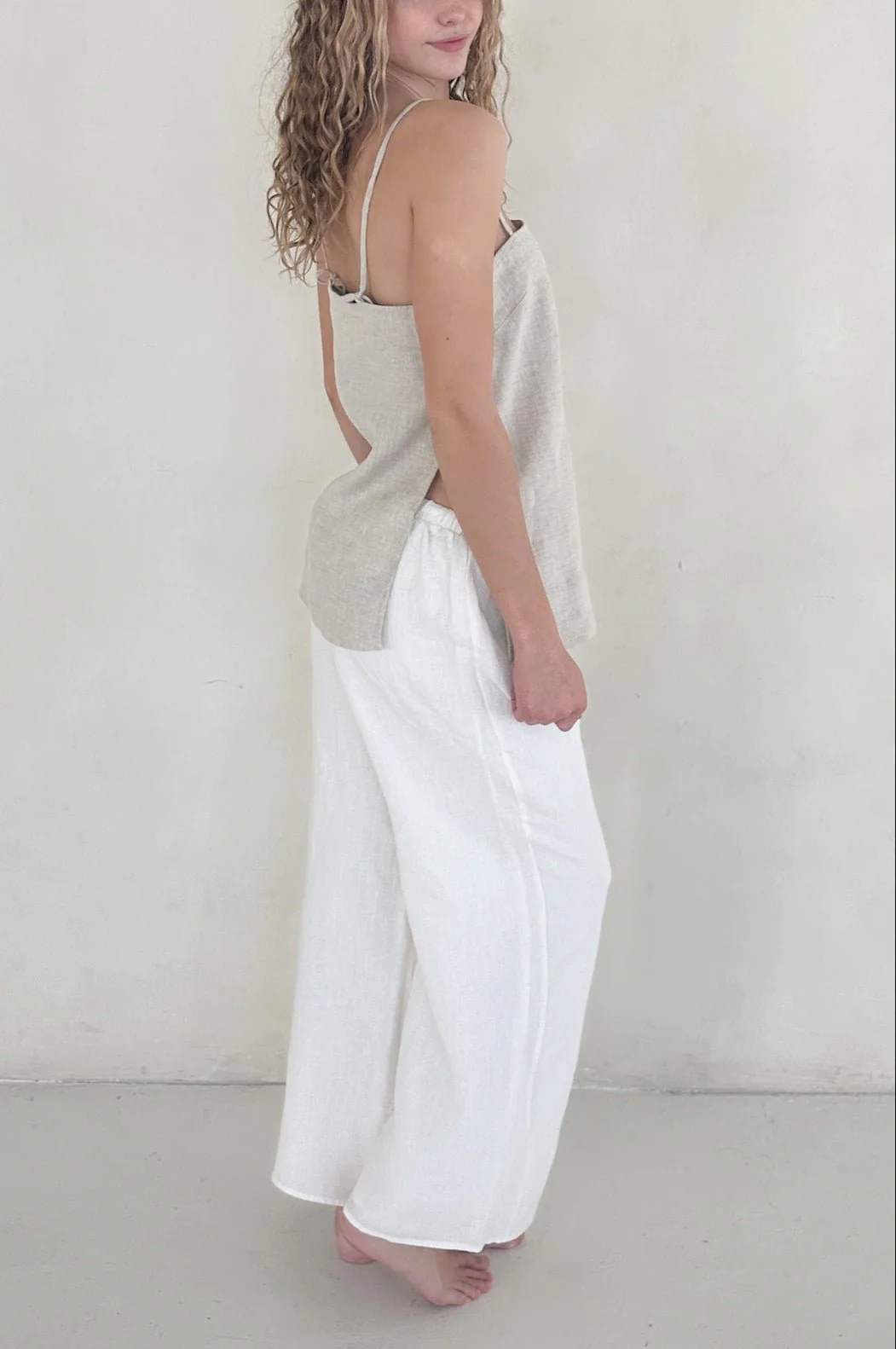 Sunkissed Linen Pants in Coconut - Image 9