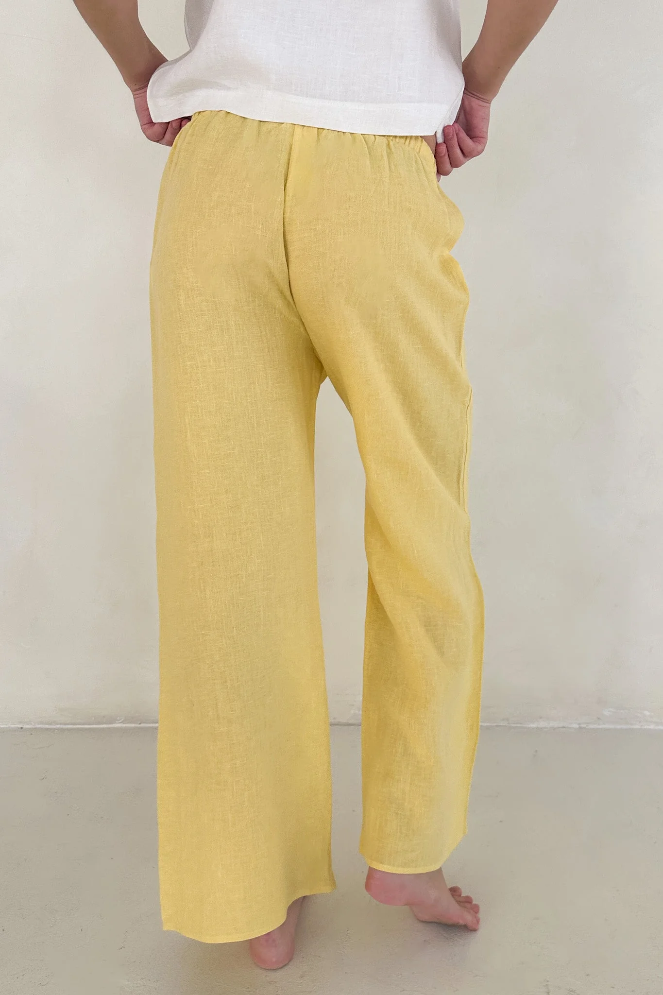 Sunkissed Linen Pants in Pineapple - Image 3