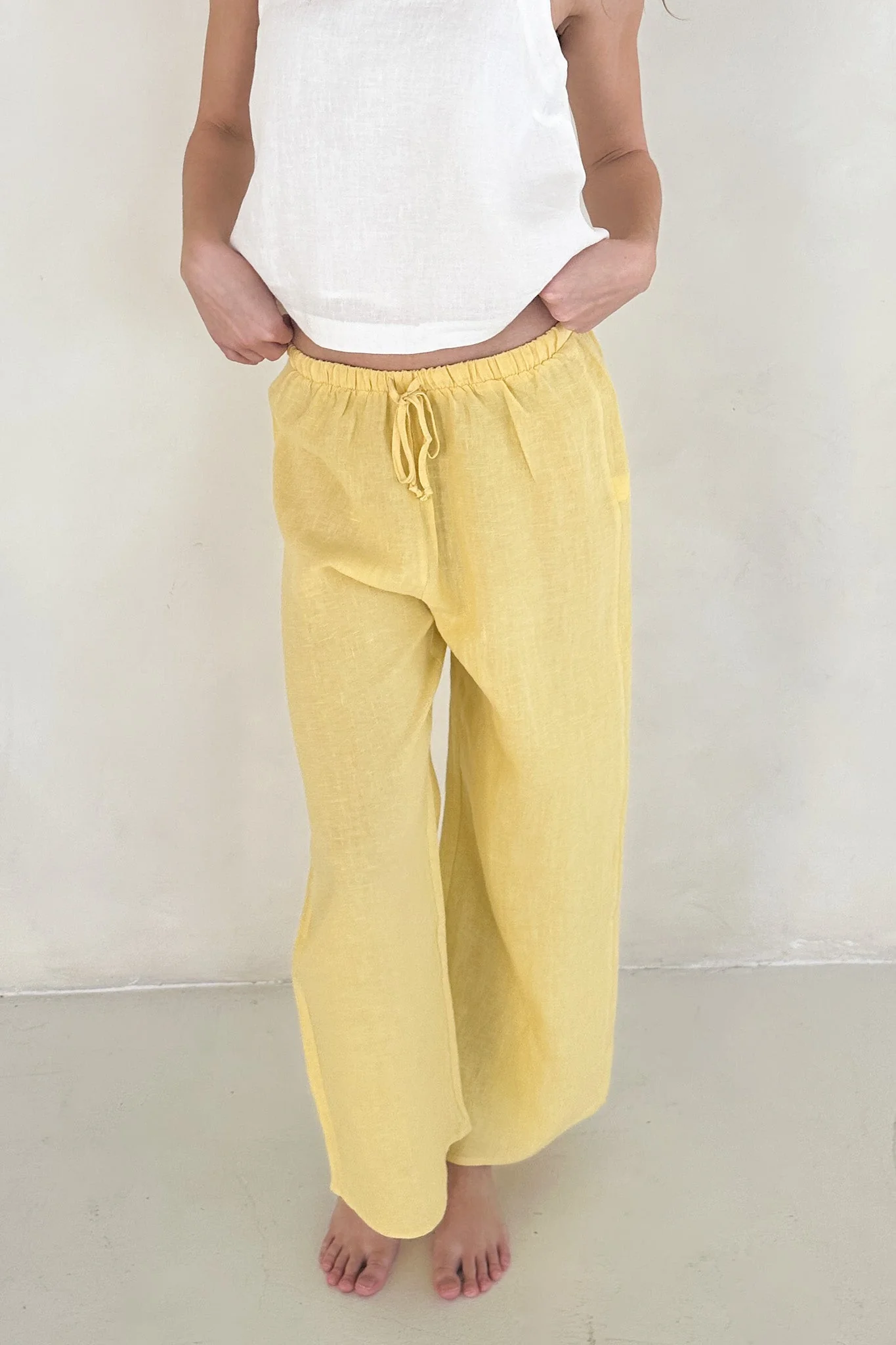 Sunkissed Linen Pants in Pineapple - Image 4