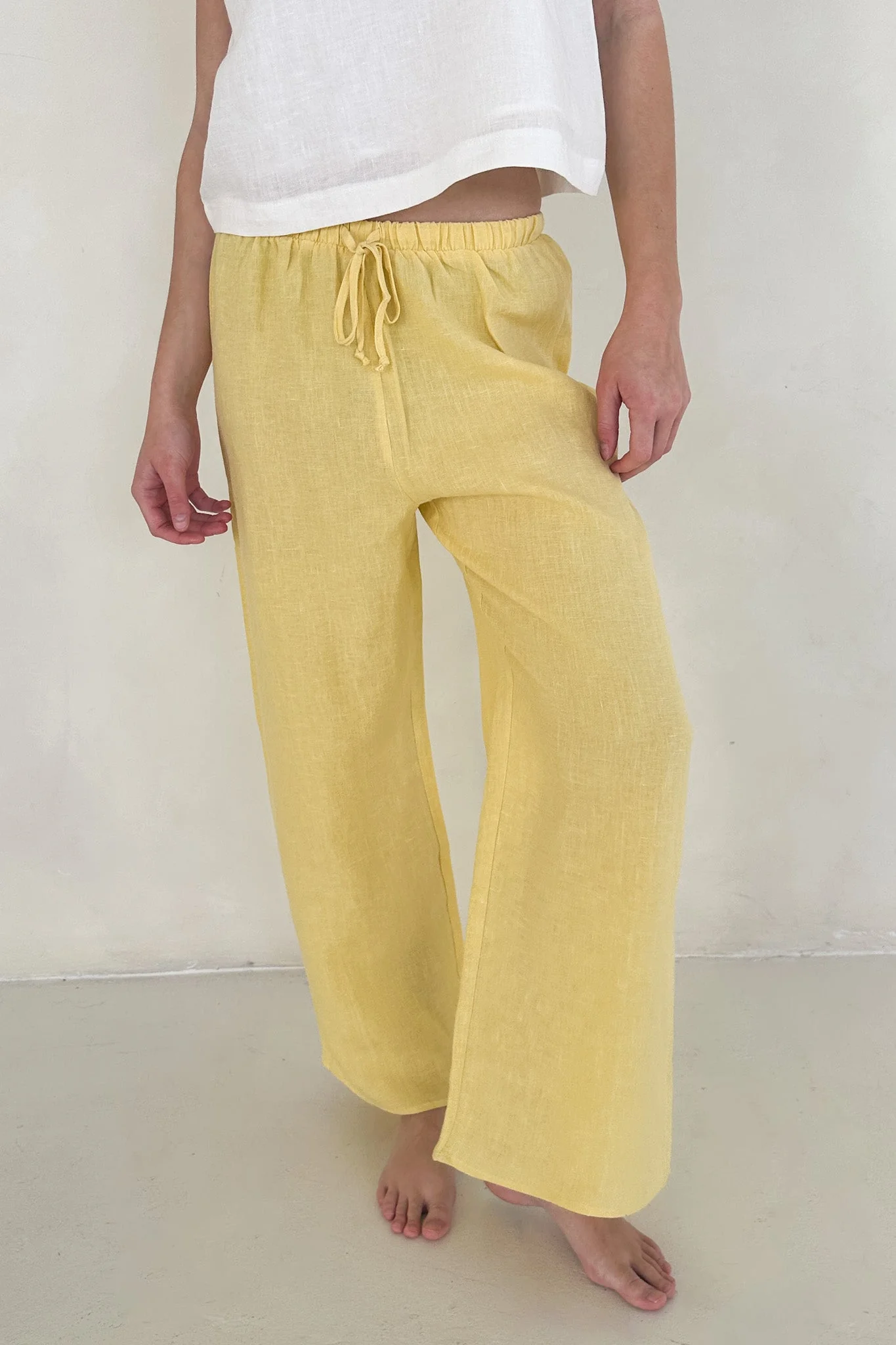 Sunkissed Linen Pants in Pineapple - Image 5