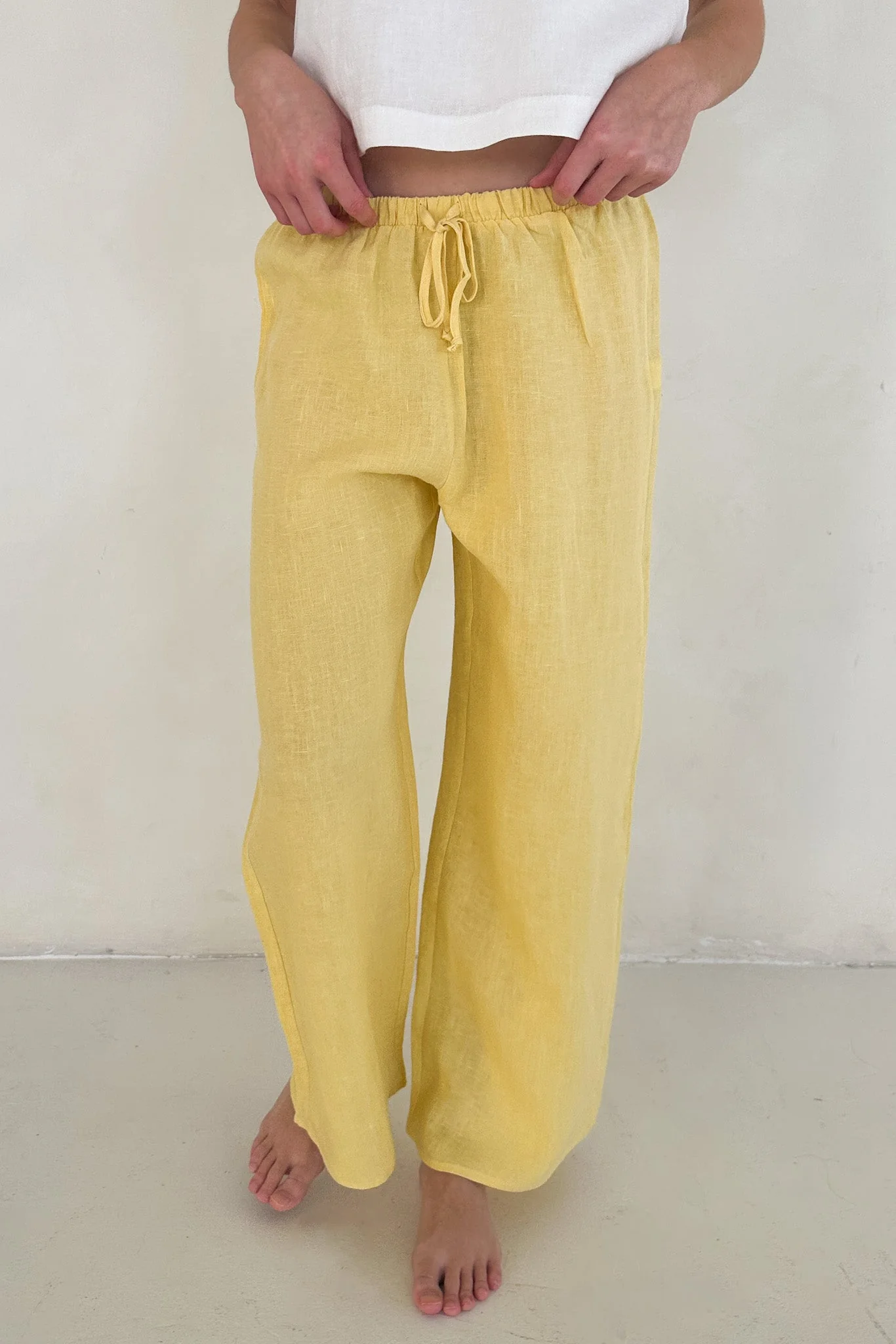 Sunkissed Linen Pants in Pineapple - Image 6