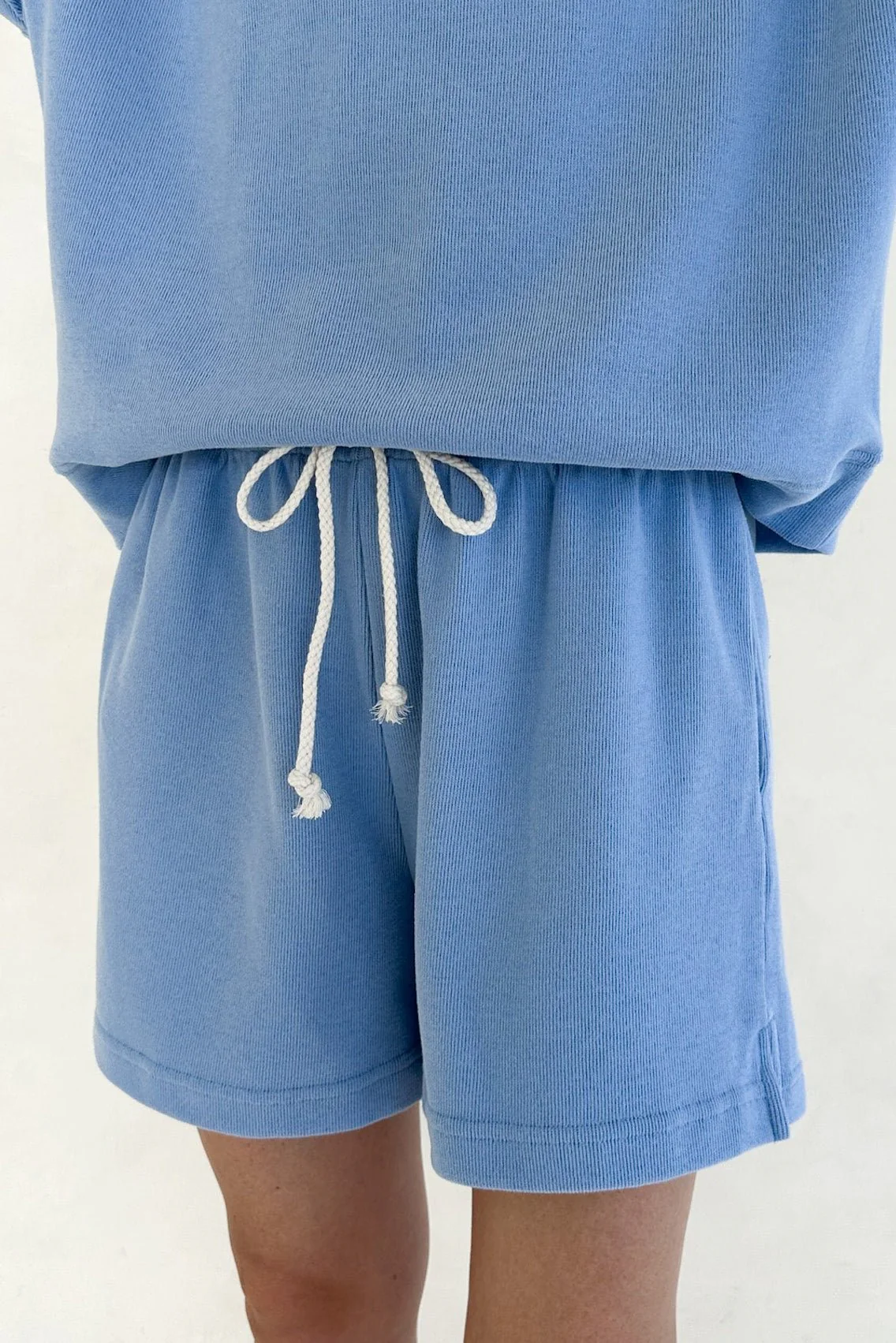 Sunkissed Rope Drawstring Shorts in Bahama Blue - Image 7