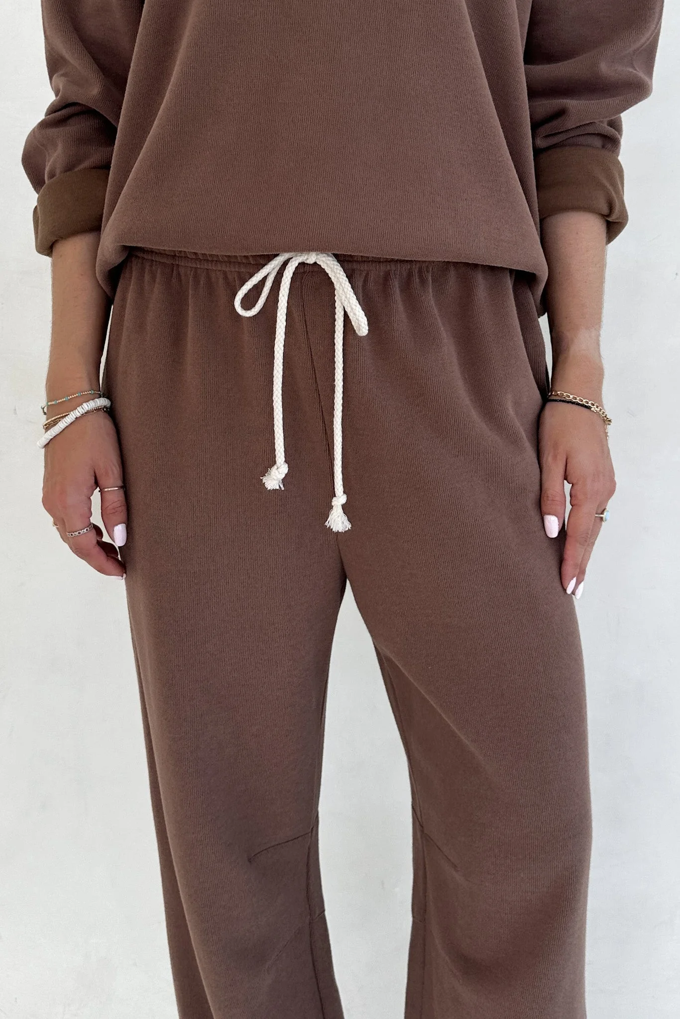 Sunkissed Rope Drawstring Pants in Cocoa - Image 2
