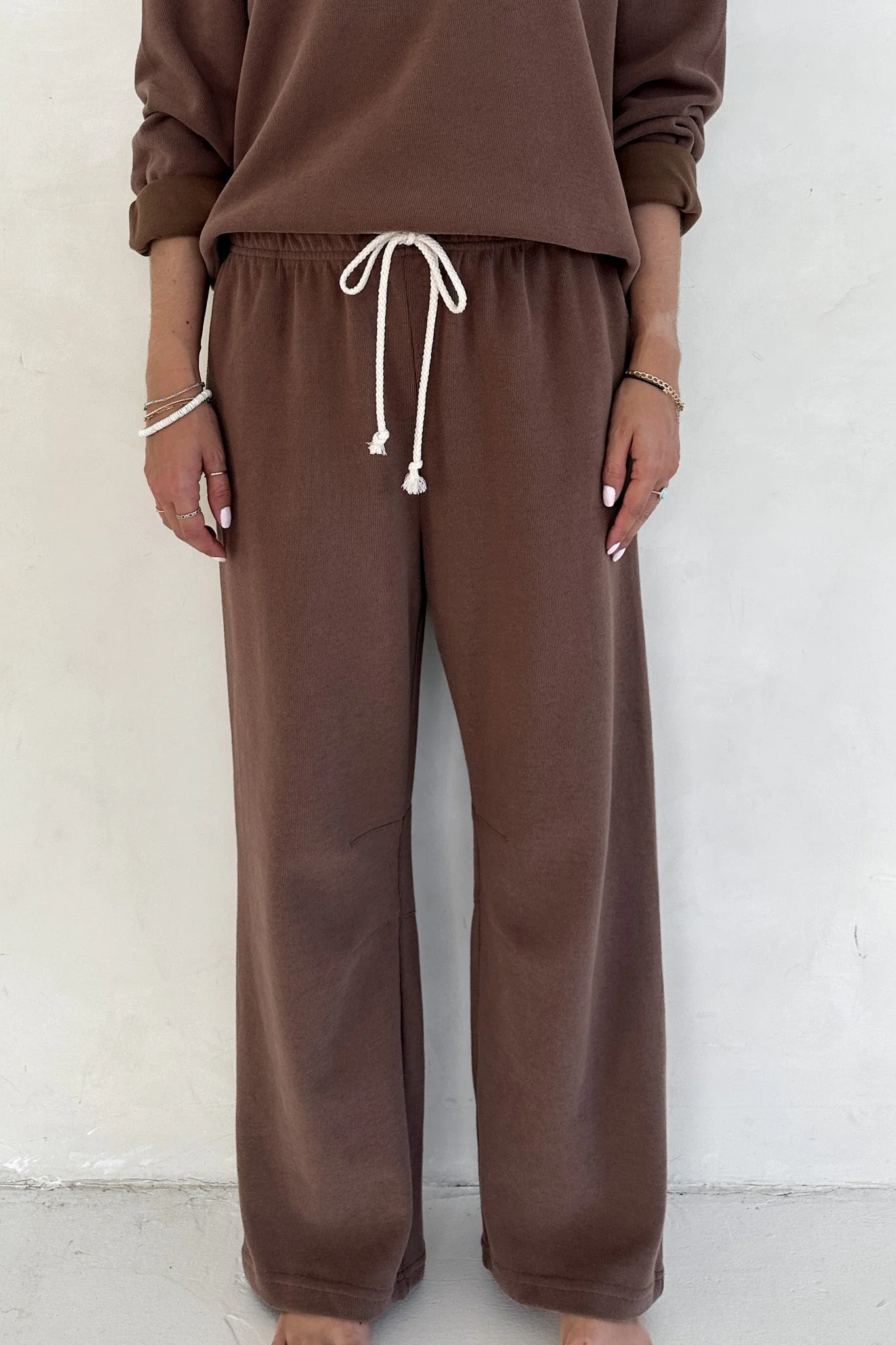 Sunkissed Rope Drawstring Pants in Cocoa - Image 3