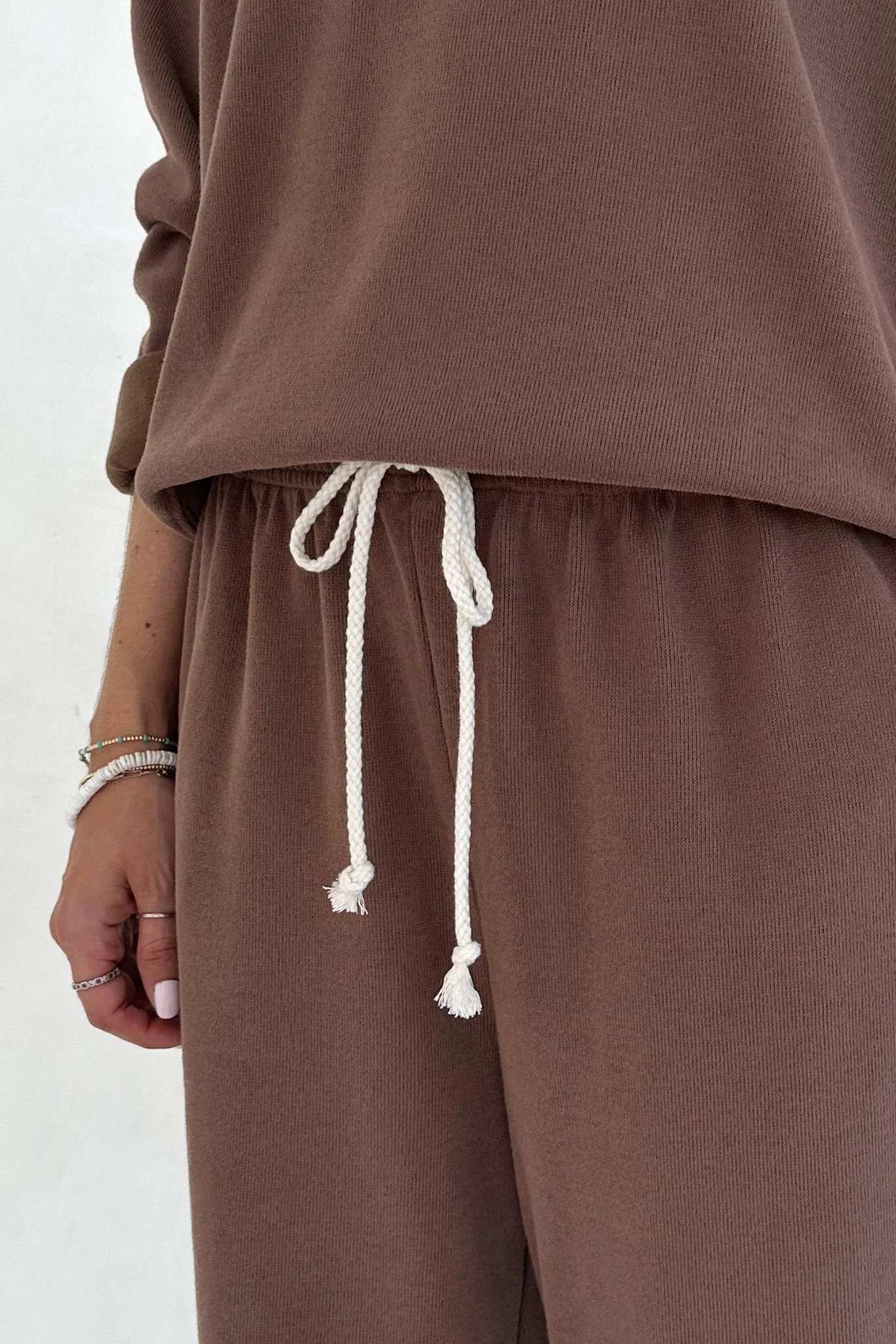 Sunkissed Rope Drawstring Pants in Cocoa - Image 5