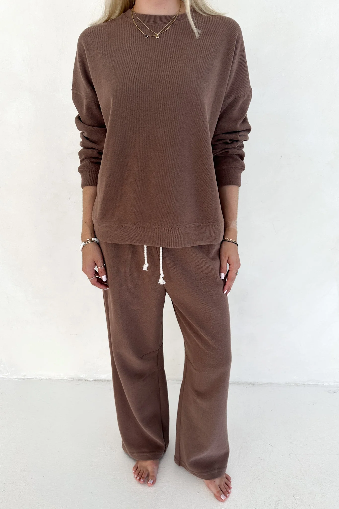 Sunkissed Rope Drawstring Pants in Cocoa - Image 6