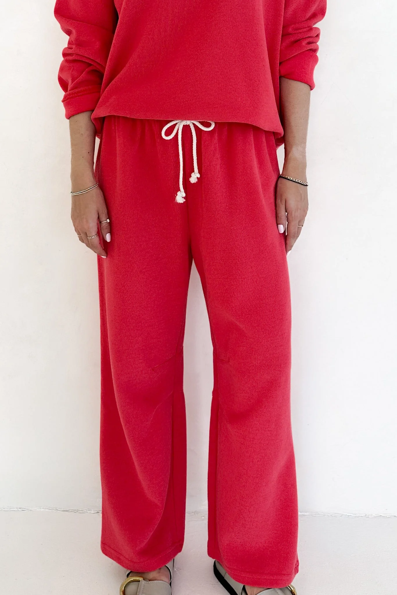 Sunkissed Rope Drawstring Pants in Papaya