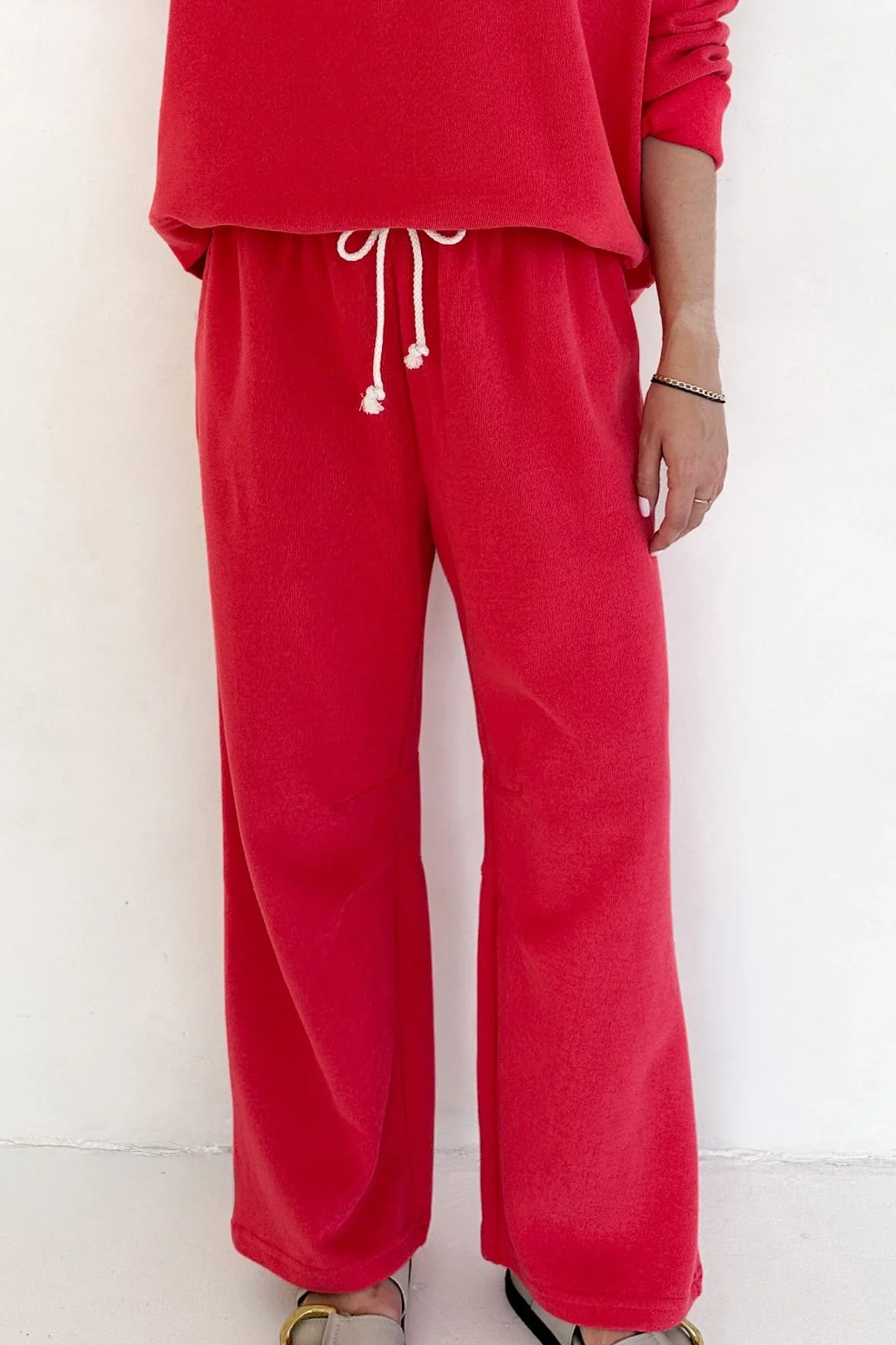 Sunkissed Rope Drawstring Pants in Papaya - Image 5