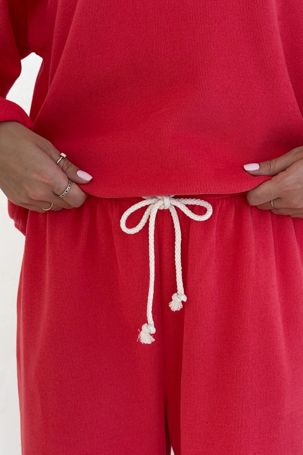 Sunkissed Rope Drawstring Pants in Papaya - Image 6
