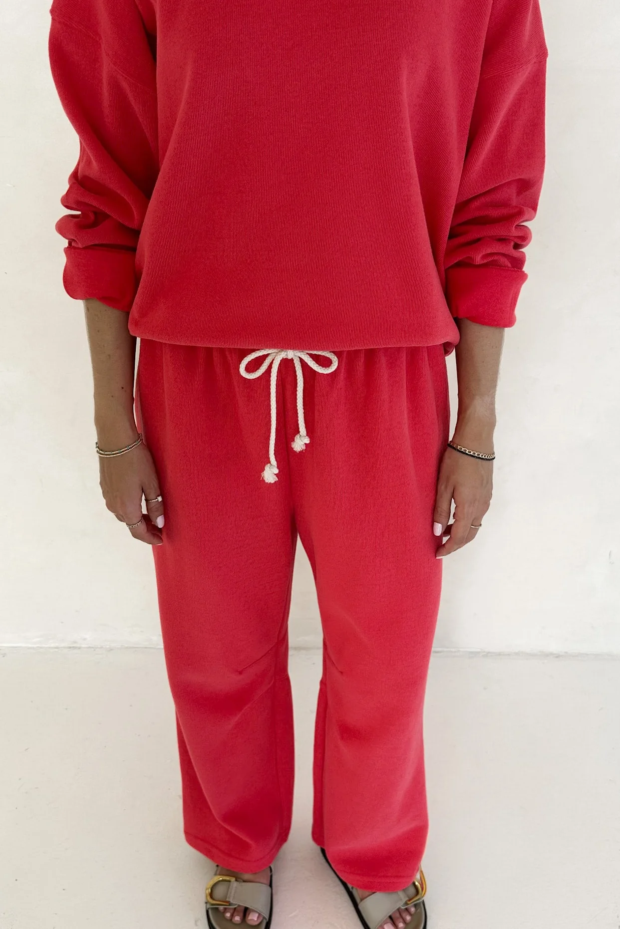 Sunkissed Rope Drawstring Pants in Papaya - Image 8