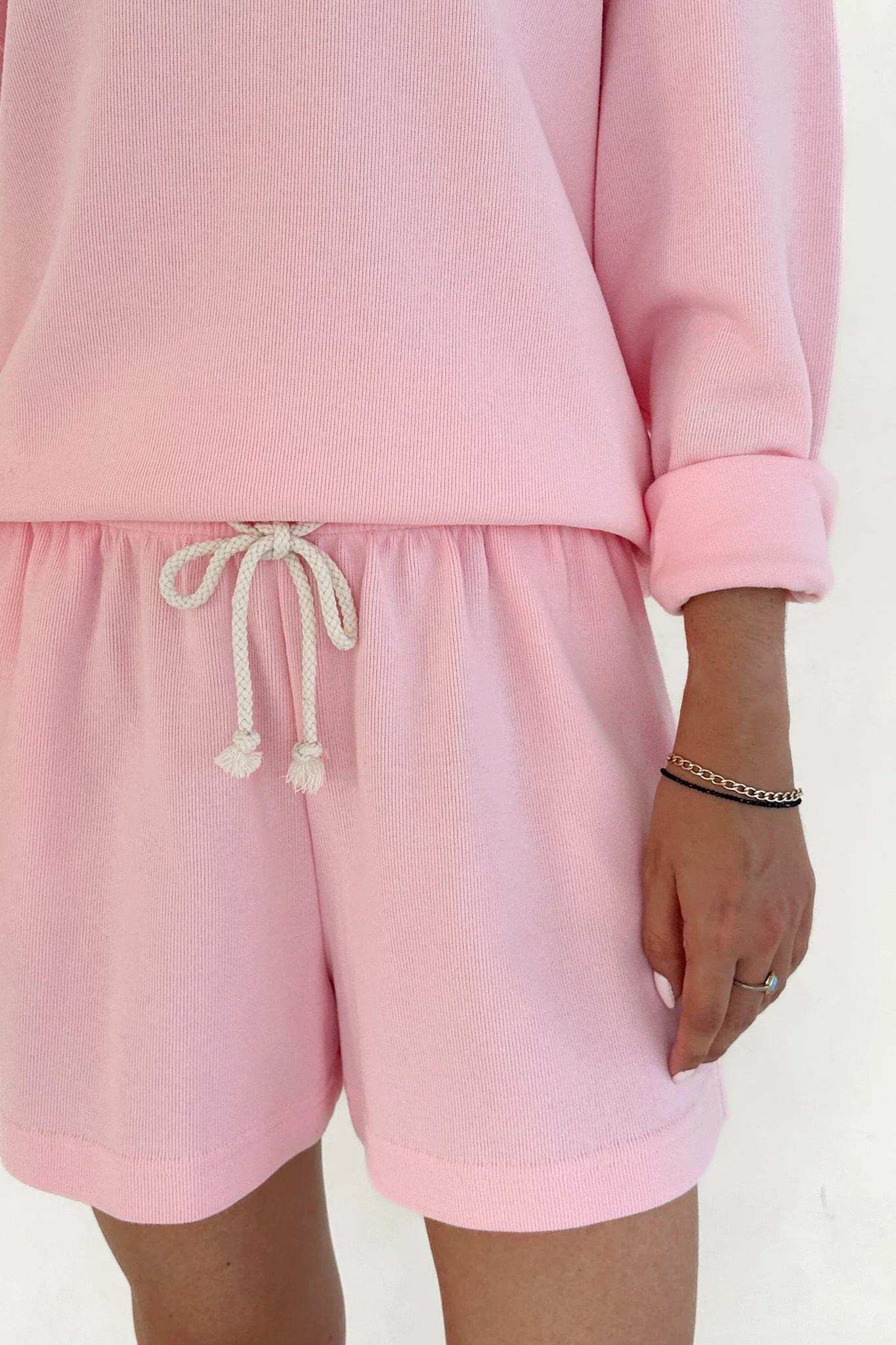 Sunkissed Rope Drawstring Shorts in Hibiscus - Image 5