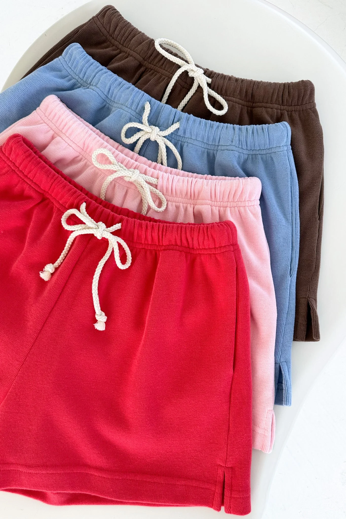 Sunkissed Rope Drawstring Shorts in Papaya - Image 4