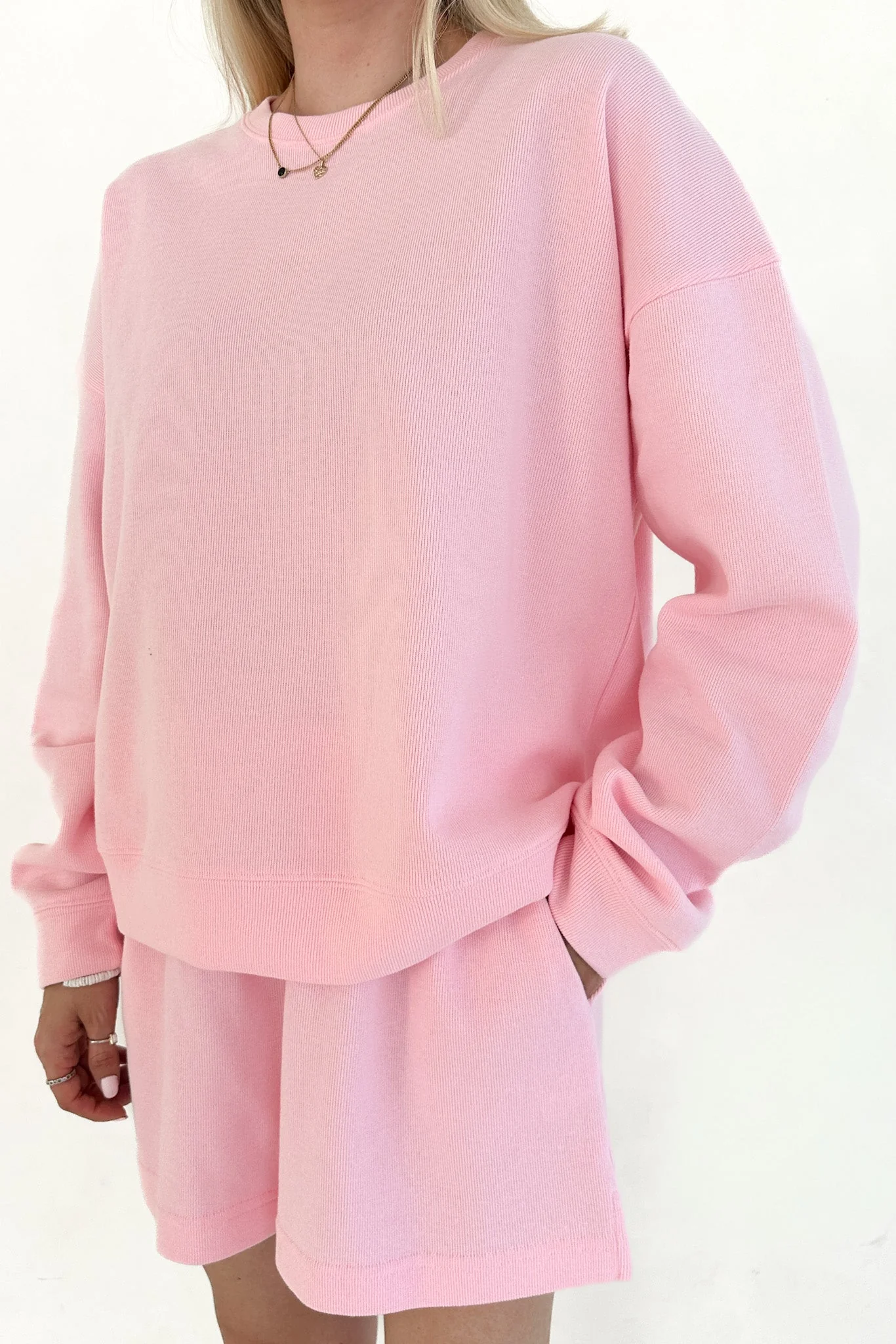 Sunkissed Slouchy Pullover Top in Hibiscus - Image 2