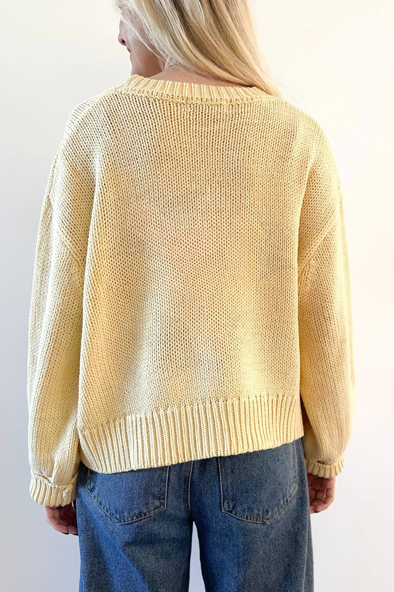 Sunny Balloon Sleeve Sweater Top - Image 5