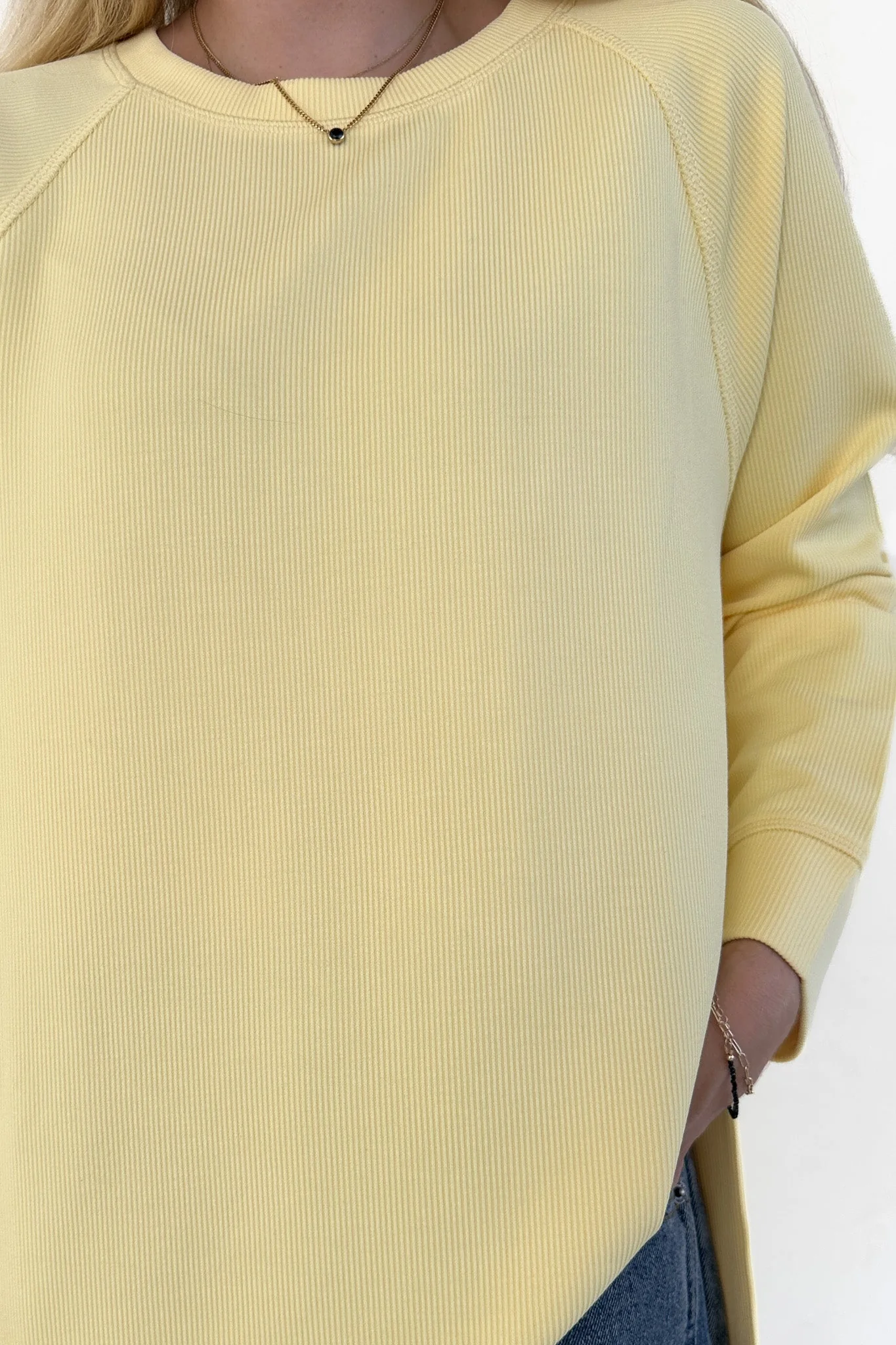 Sunny Side Up Soft Raglan Sleeve Pullover Top - Image 3