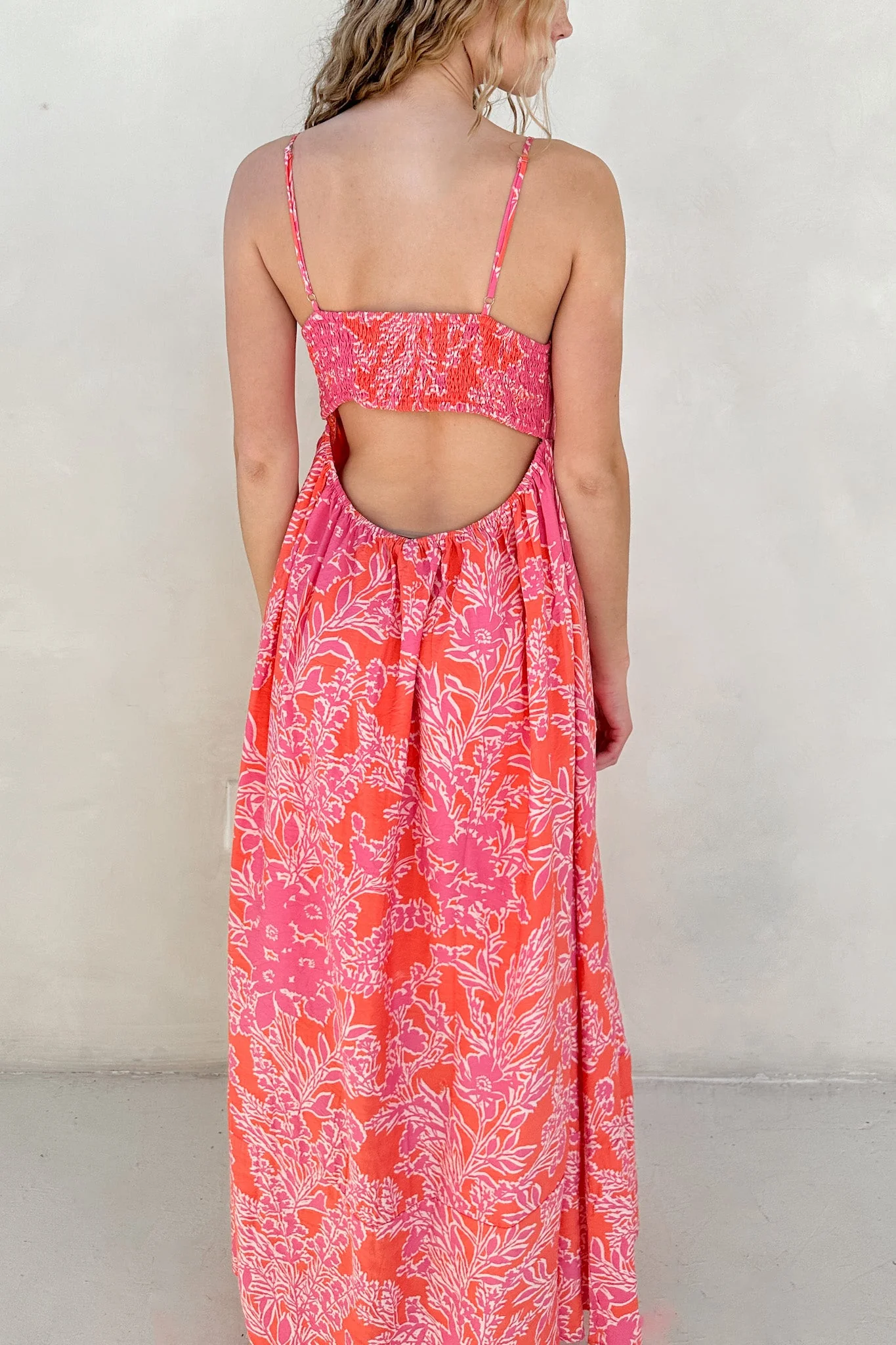 Sunset Floral Sleeveless Maxi Dress - Image 2