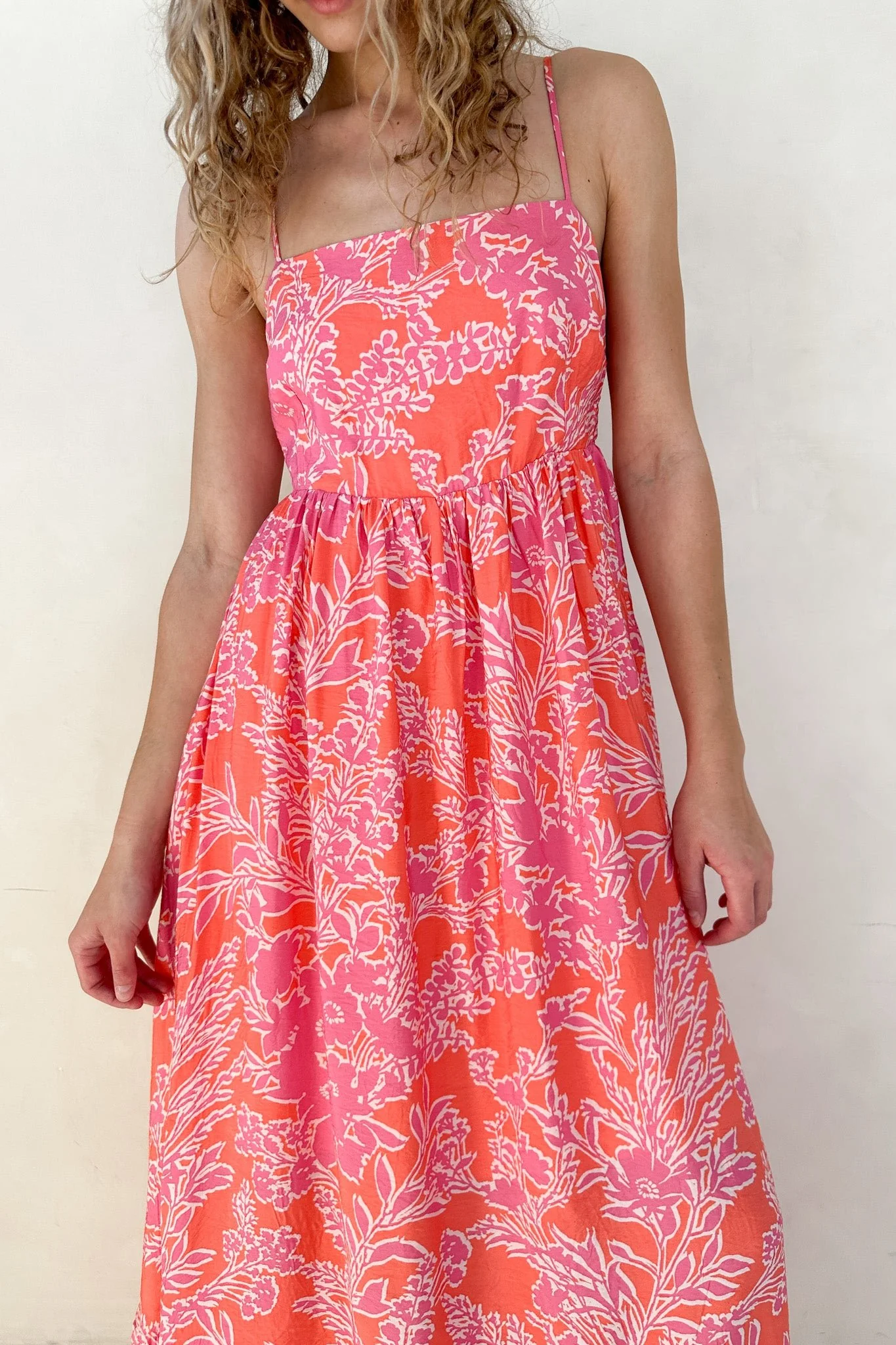Sunset Floral Sleeveless Maxi Dress - Image 4