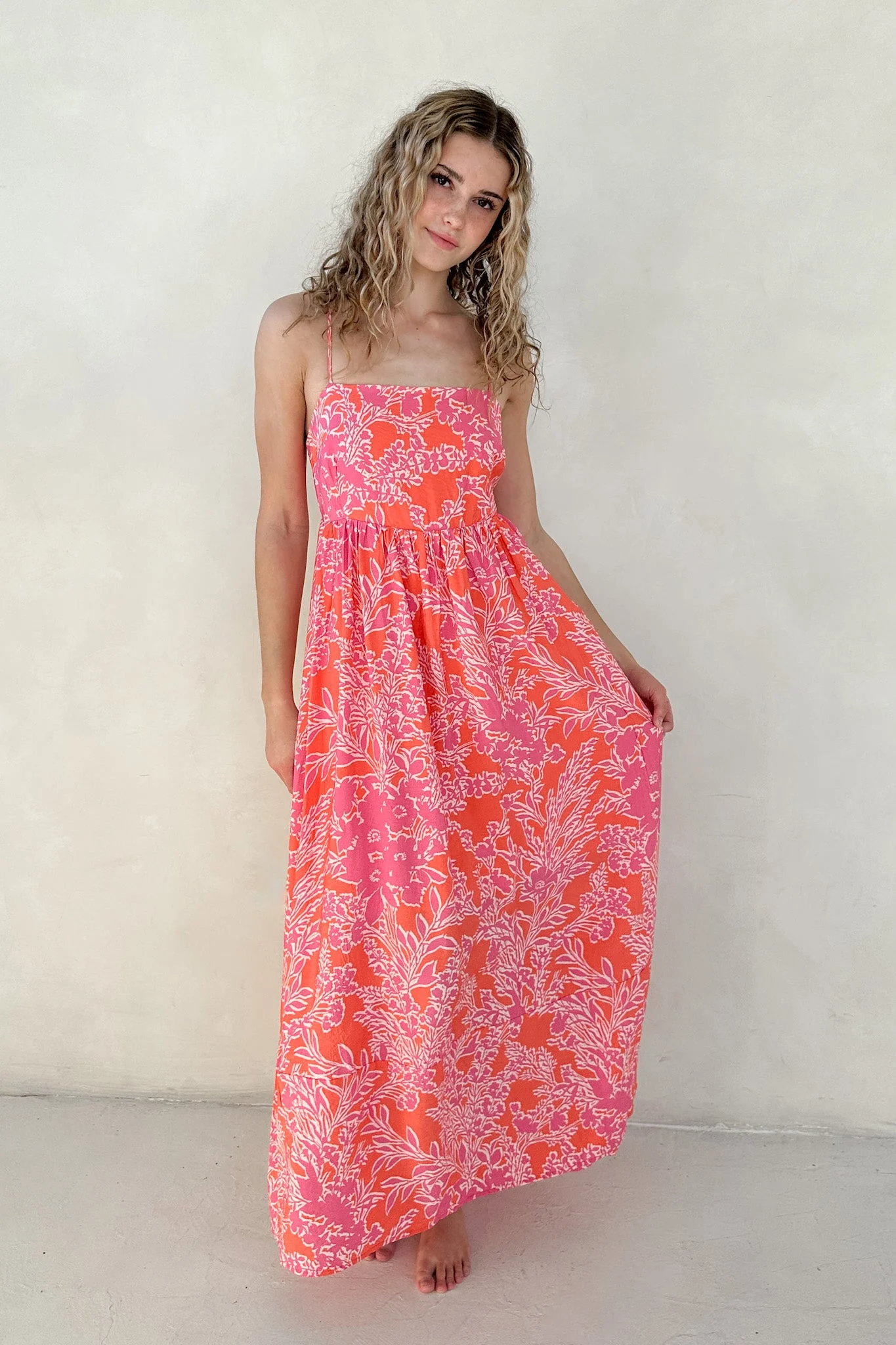 Sunset Floral Sleeveless Maxi Dress - Image 5